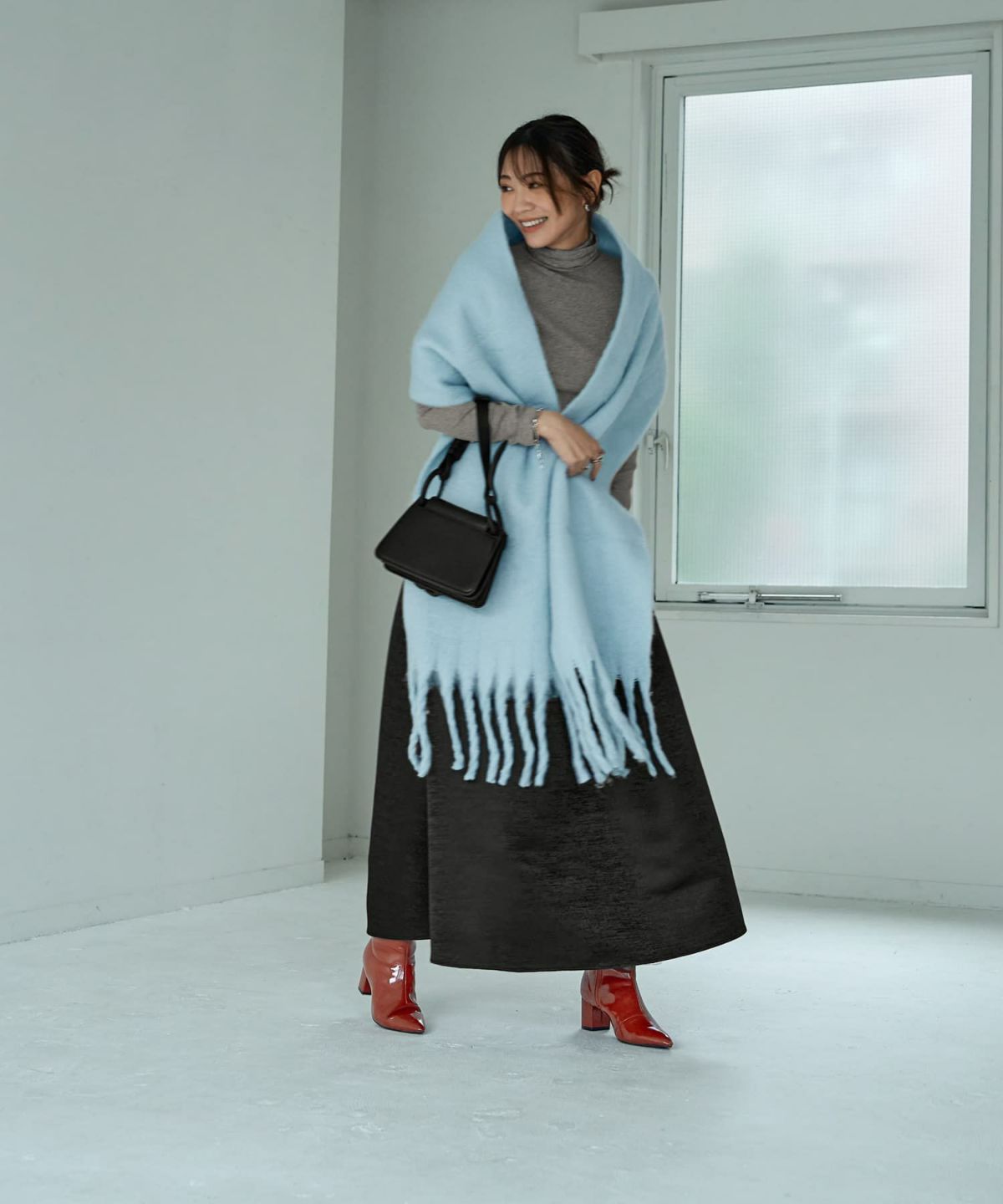 着用イメージ 166㎝　ライトブルー