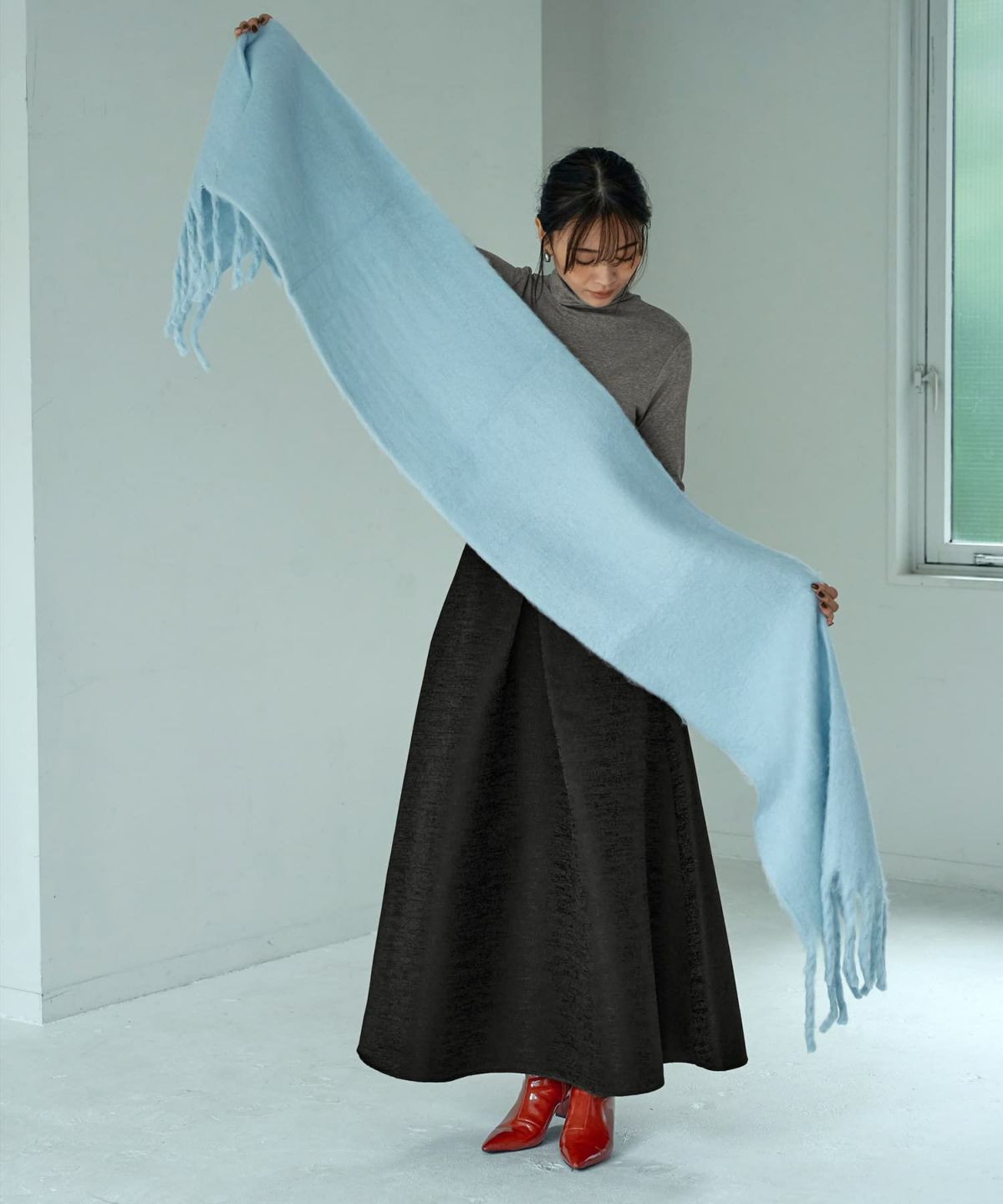 着用イメージ 166㎝　ライトブルー