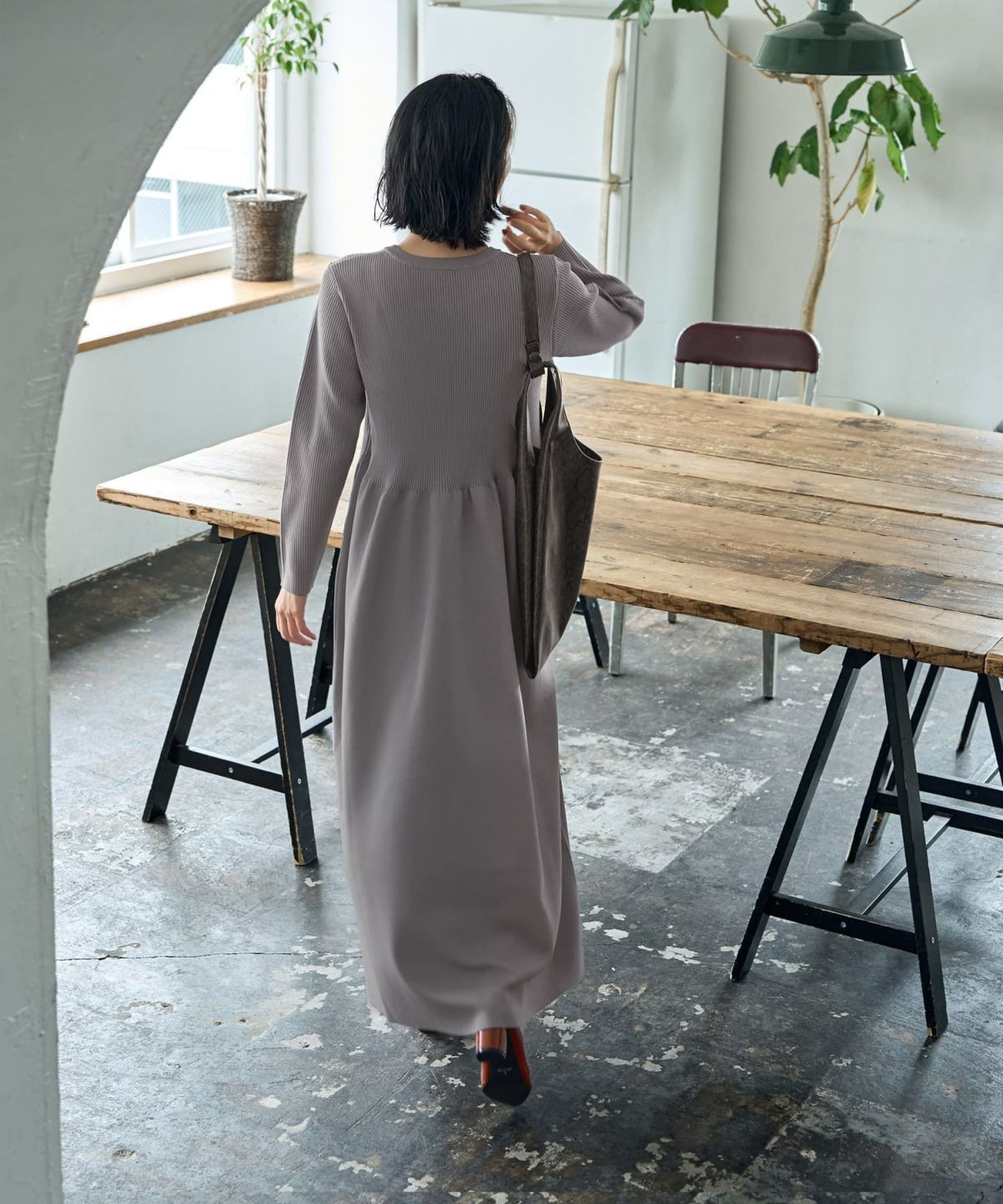 着用イメージ 165cm ライトグレー 02サイズ