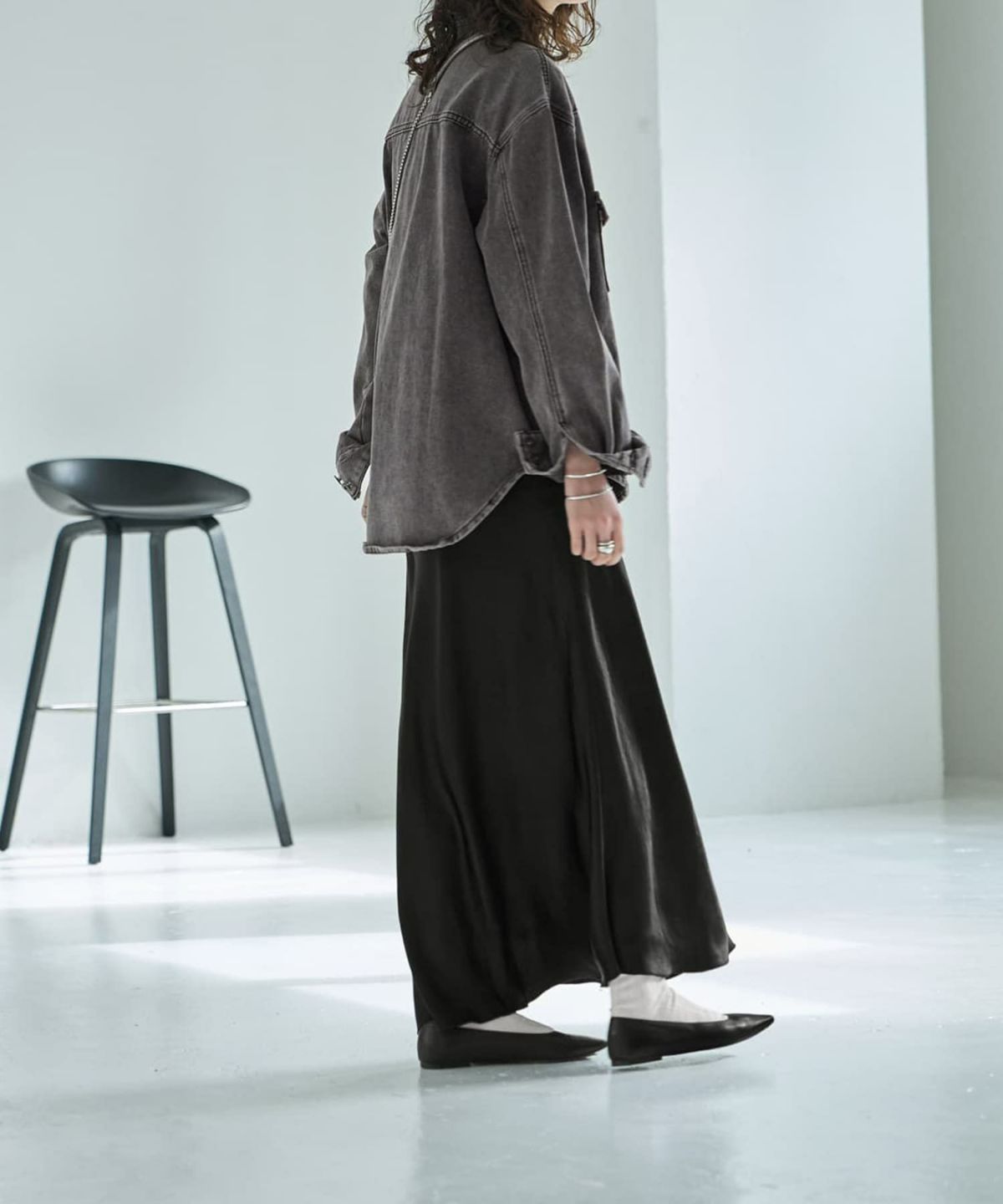 着用イメージ 167cm ブラック 02サイズ