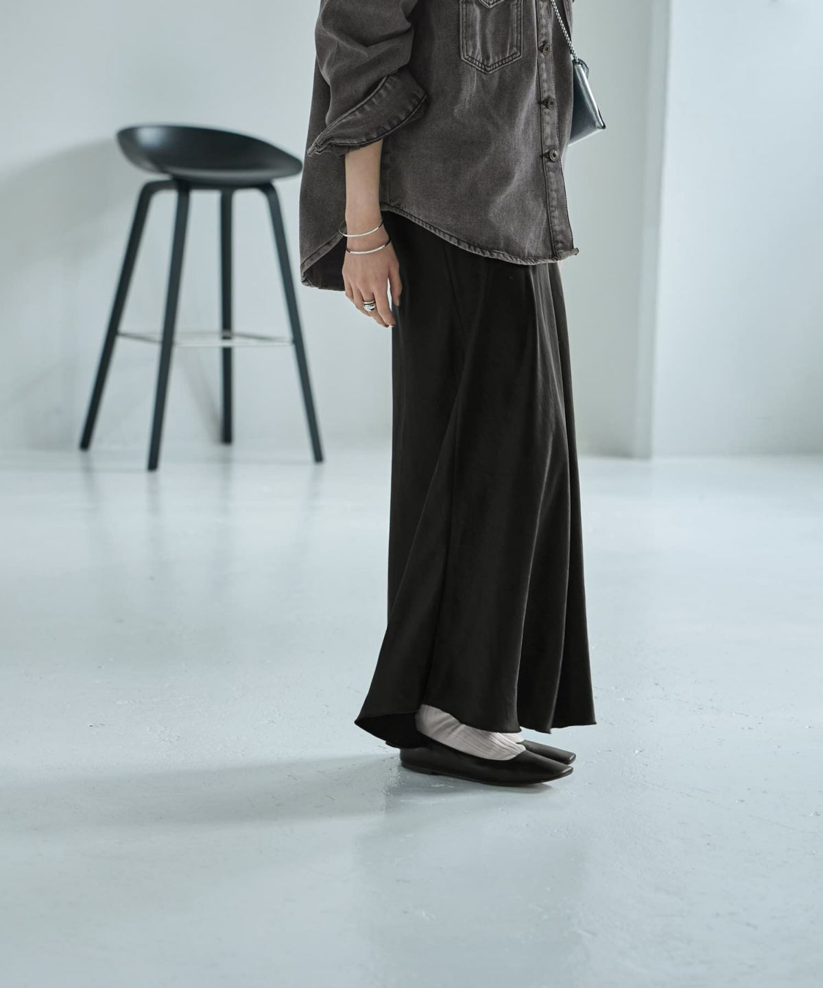 着用イメージ 167cm ブラック 02サイズ