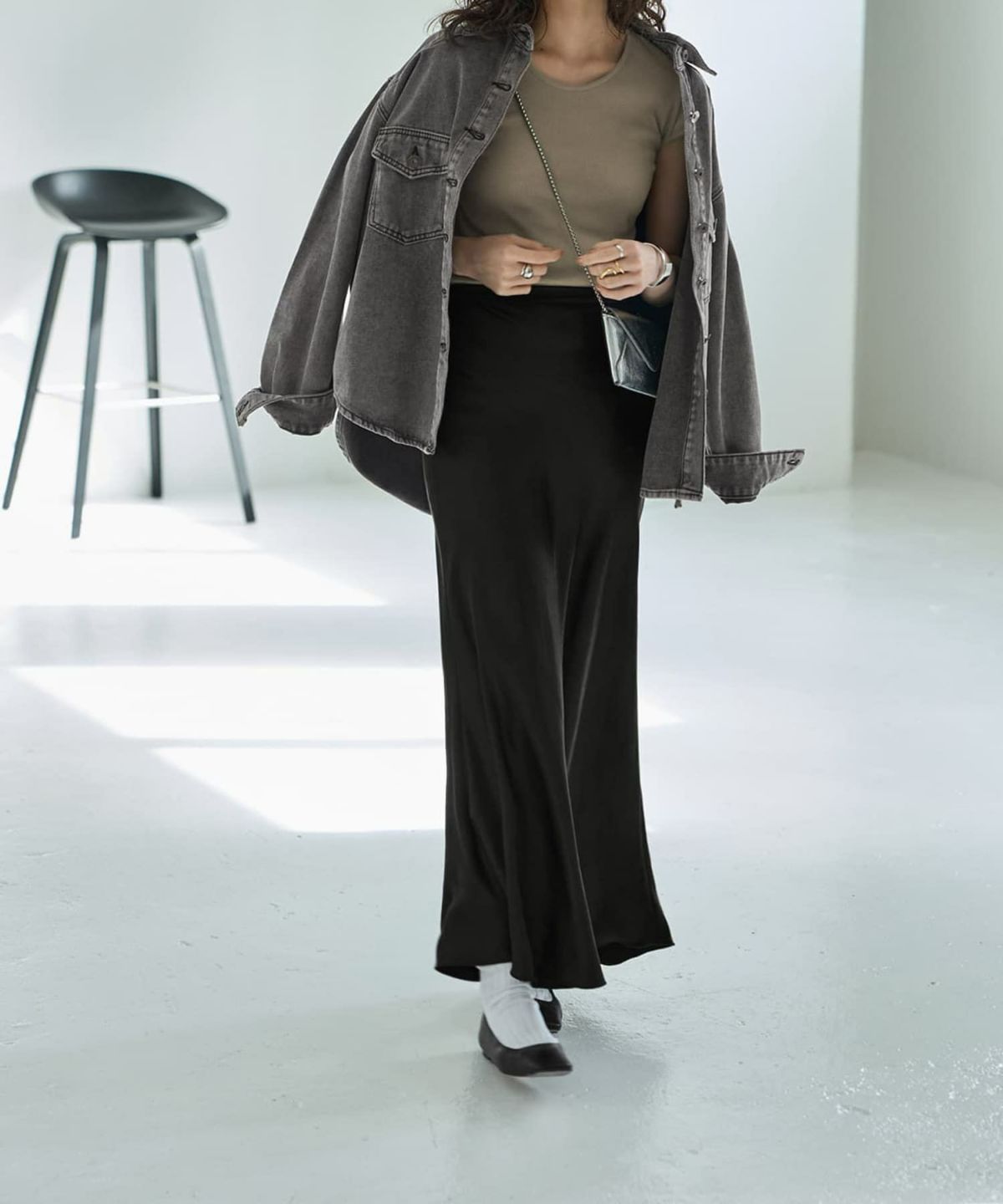 着用イメージ 167cm ブラック 02サイズ