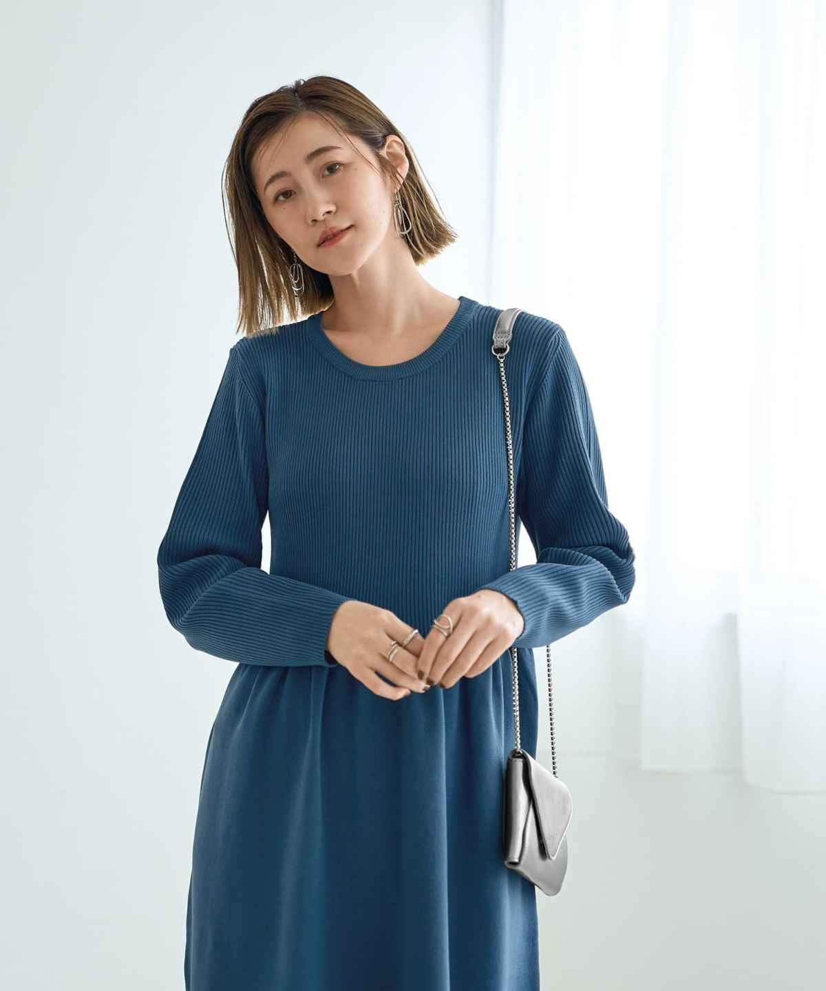 着用イメージ 166㎝　シルバー