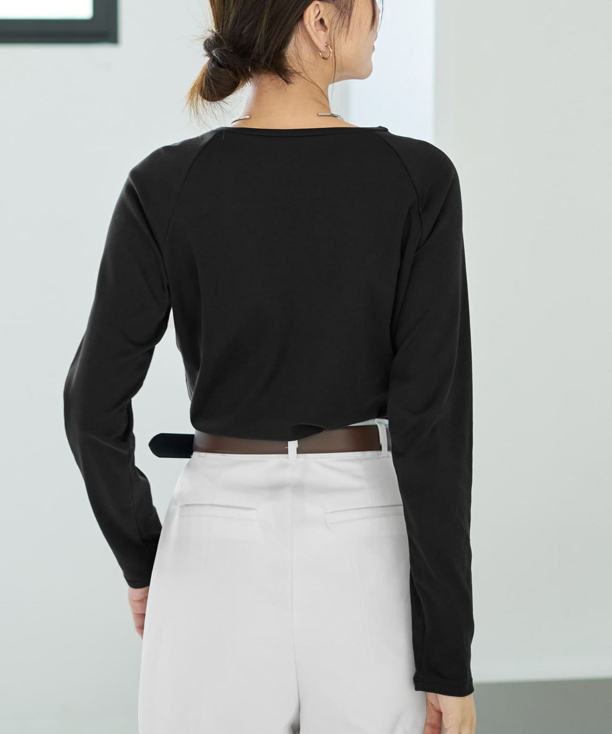 着用イメージ 166cm ブラック