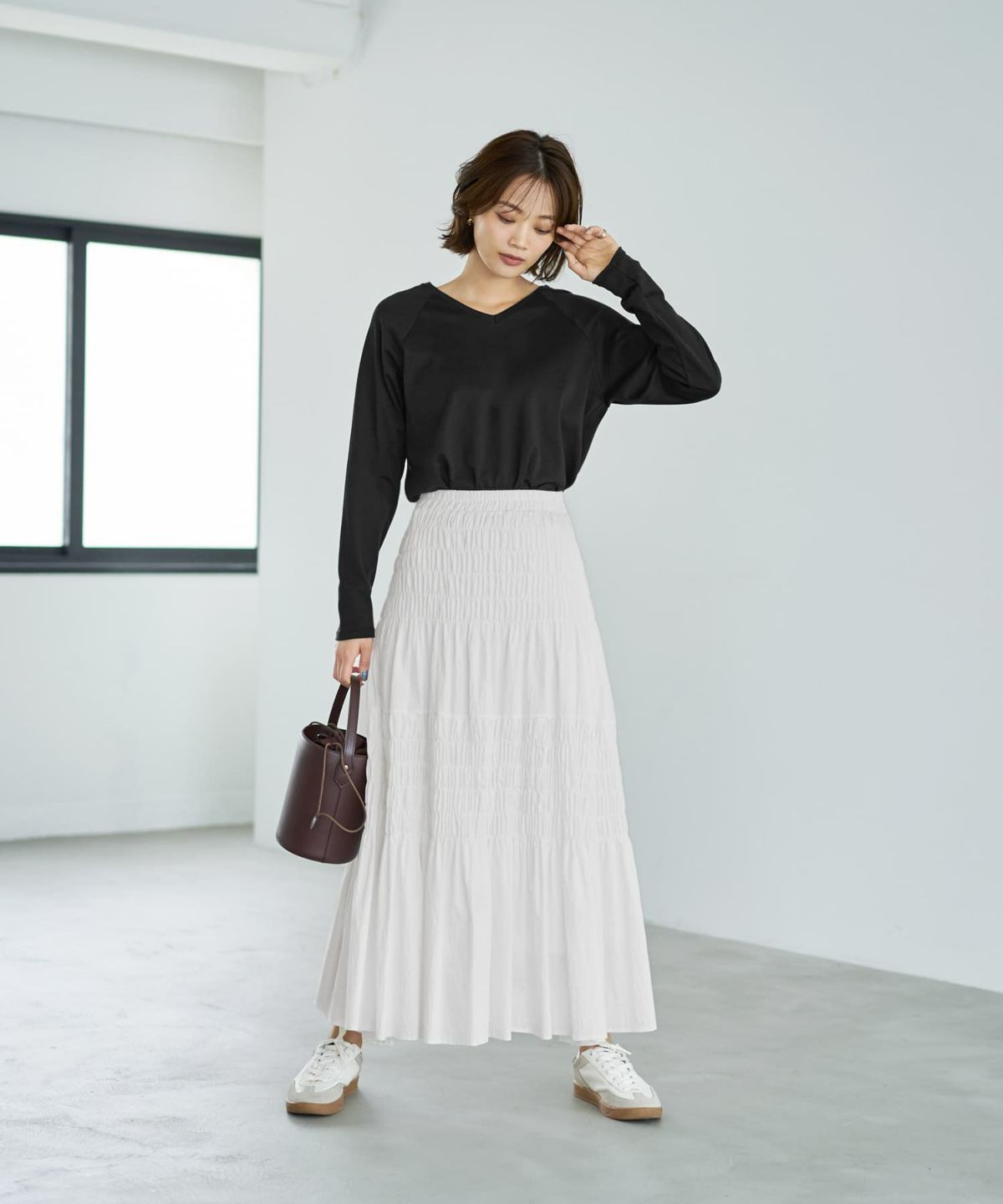 着用イメージ 167cm ブラック