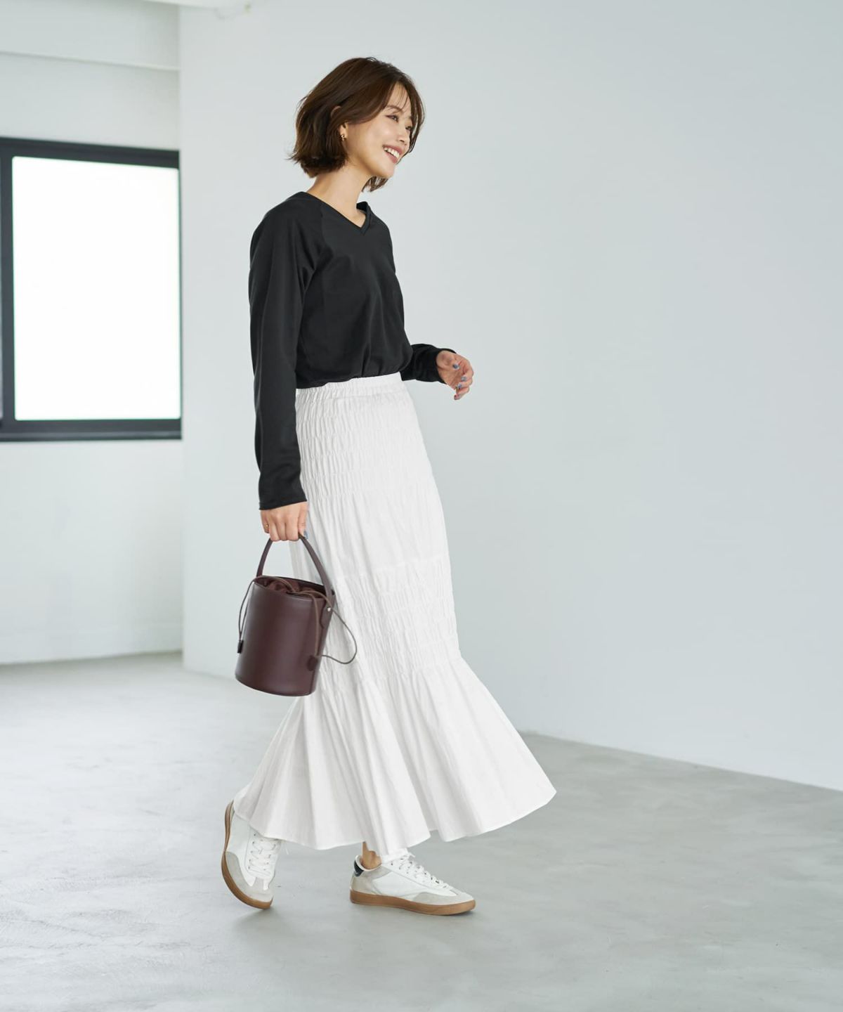 着用イメージ 167cm ブラック