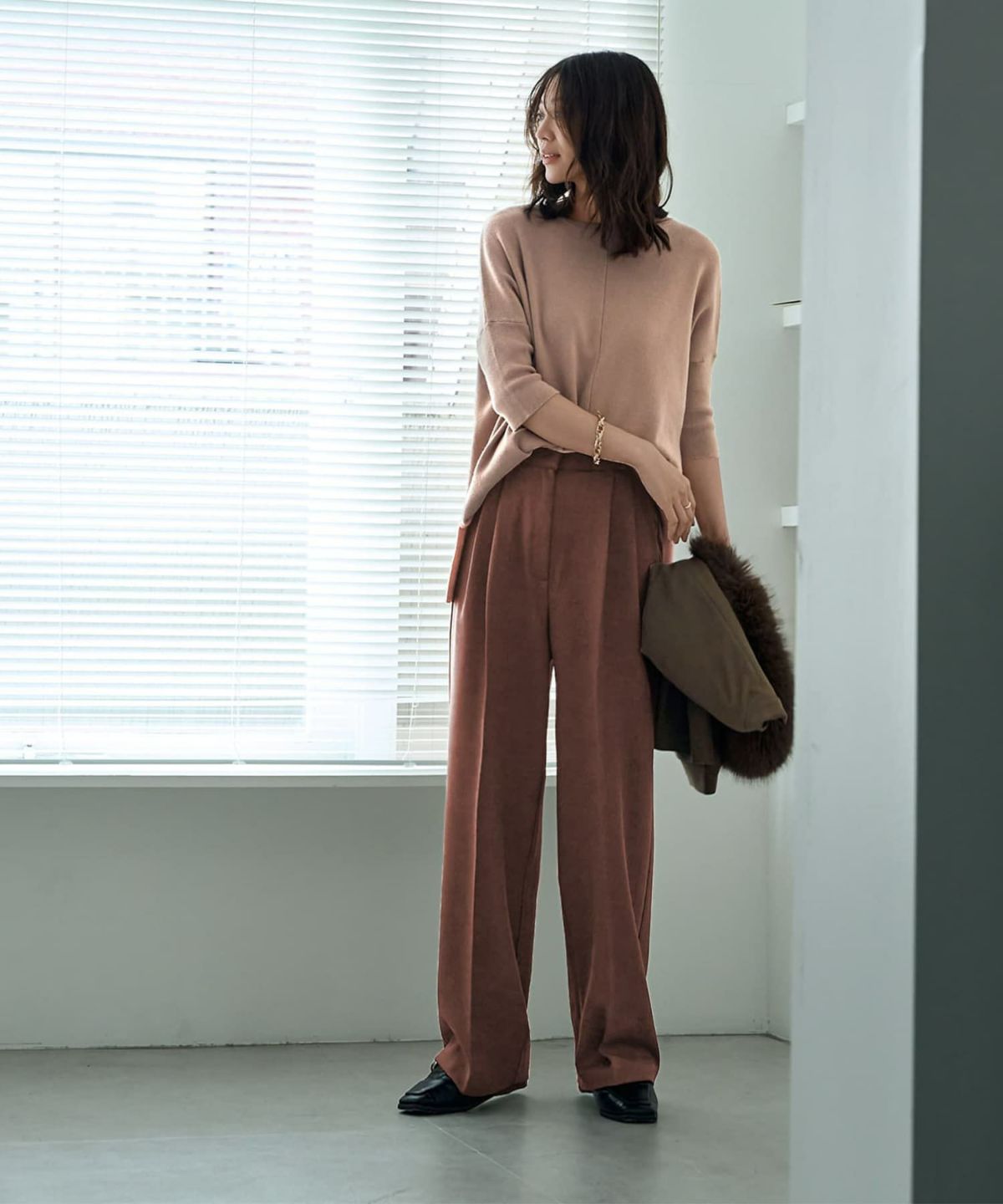 着用イメージ 166㎝　ゴールド