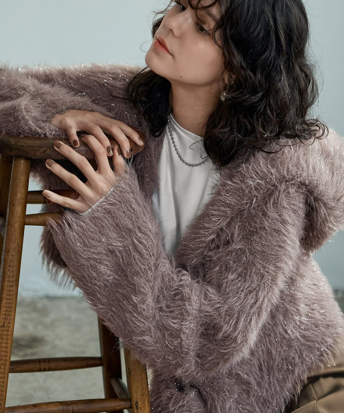 着用イメージ 167㎝ モカグレー