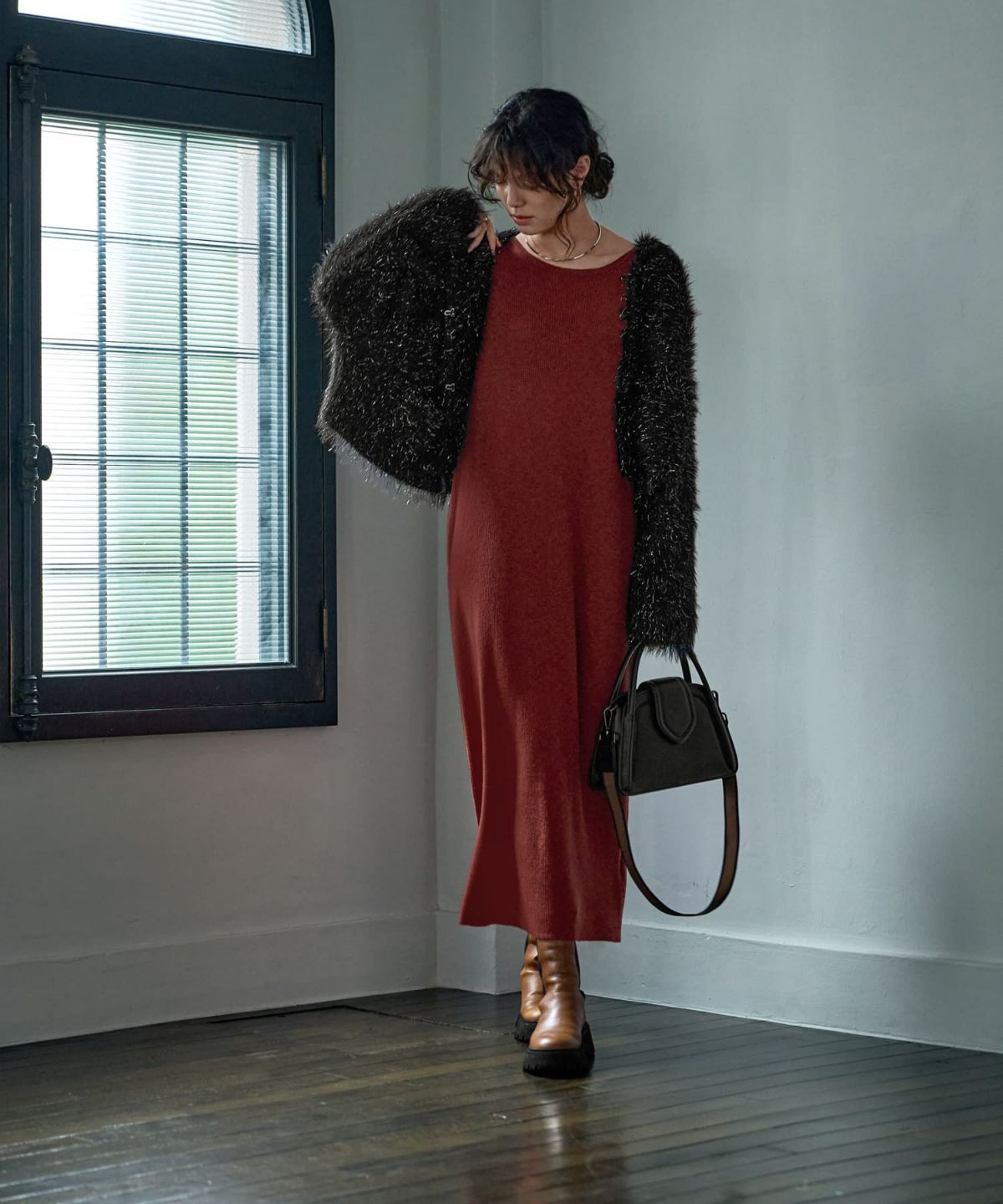 着用イメージ 167㎝　ブラック