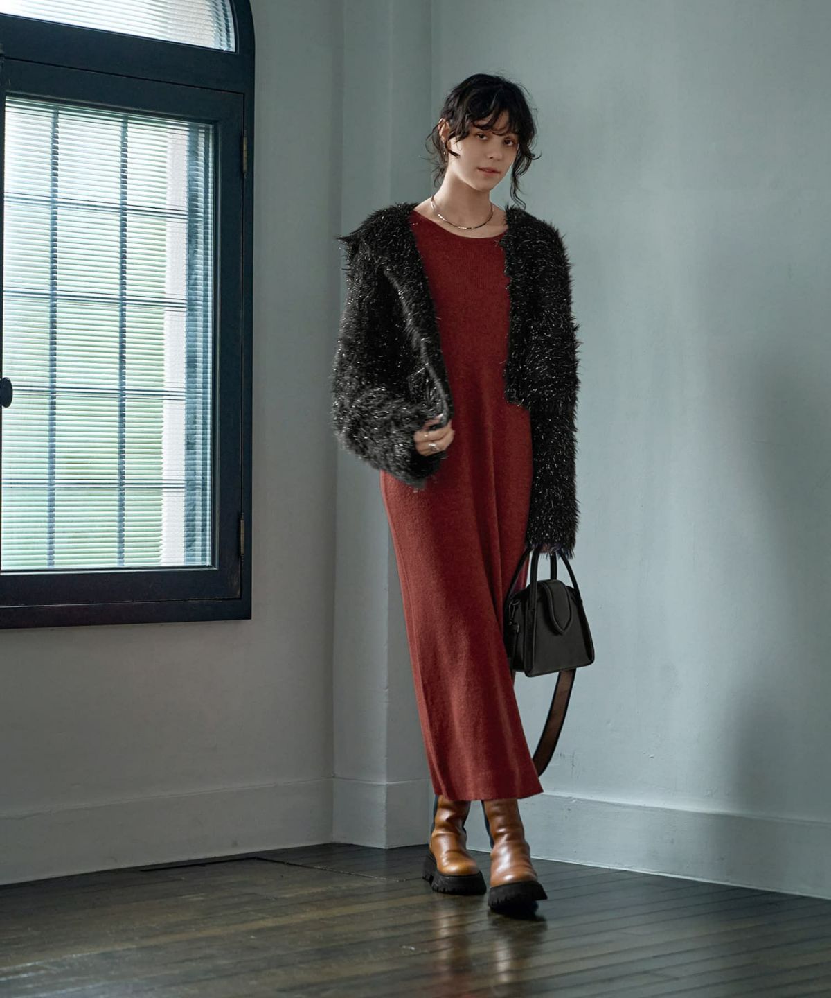 着用イメージ 167㎝　ブラック