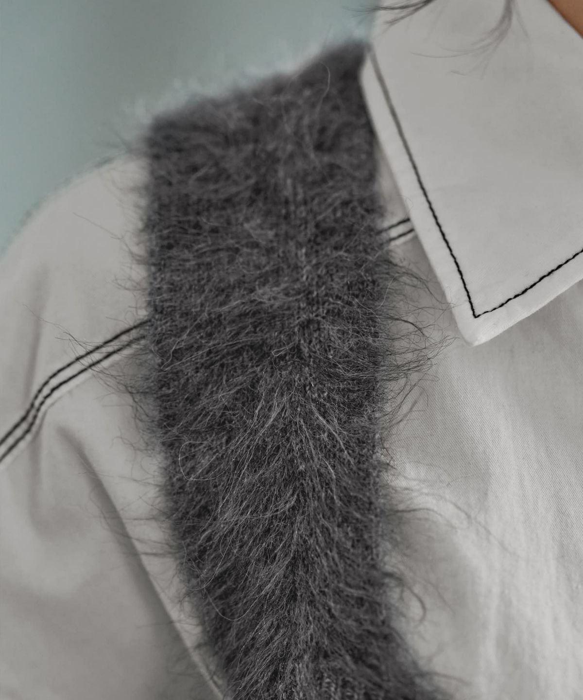 着用イメージ 167cm グレー