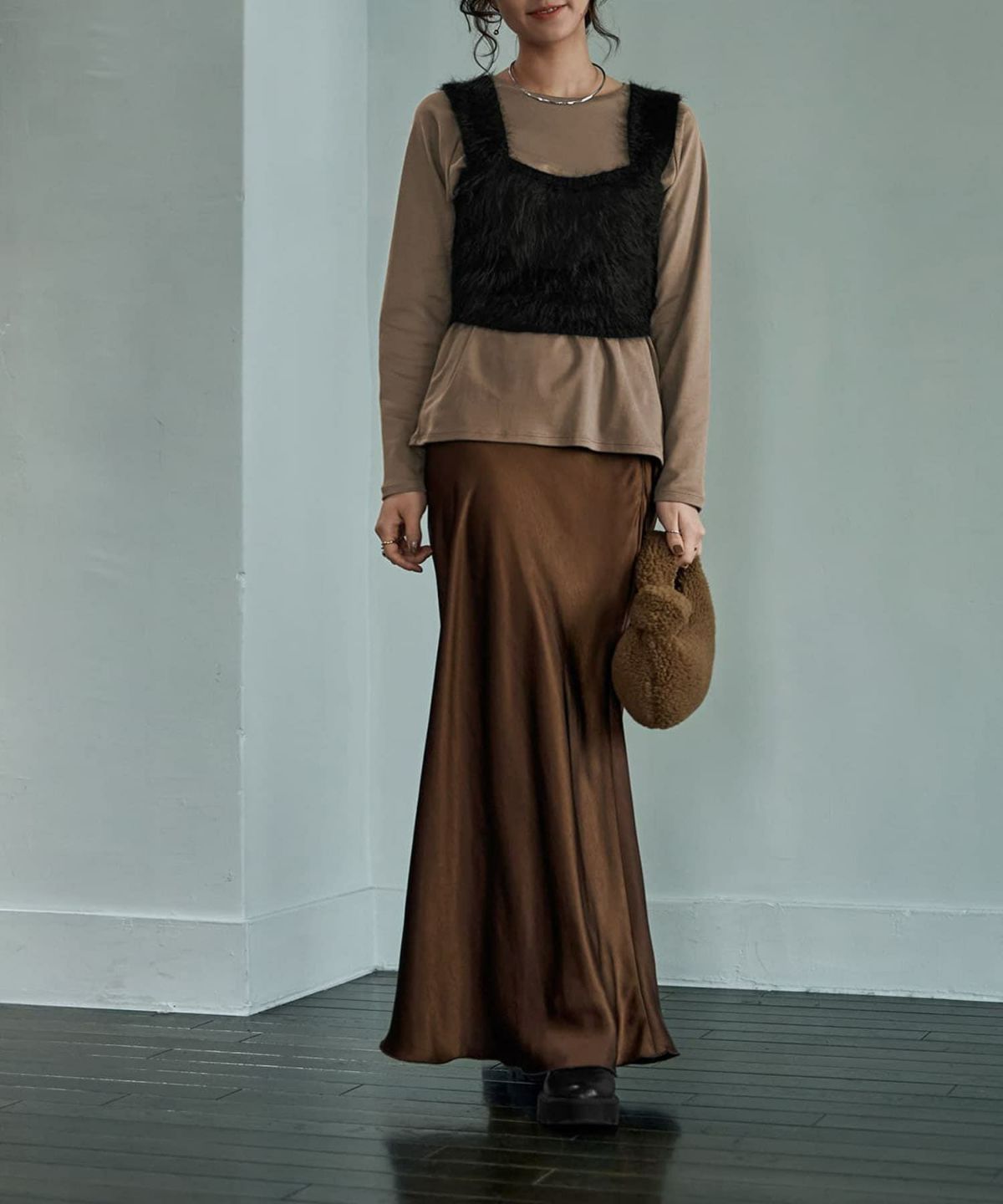 着用イメージ 167cm ブラック