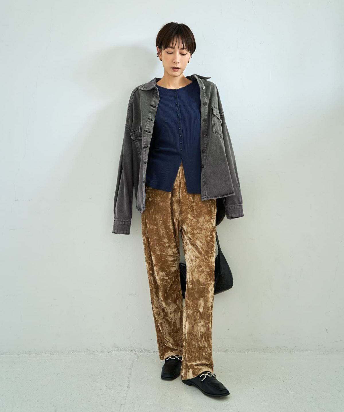 着用イメージ 167cm キャメル 02サイズ