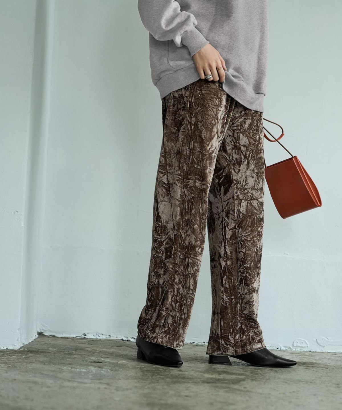 着用イメージ 167㎝　02サイズ　ダークブラウン