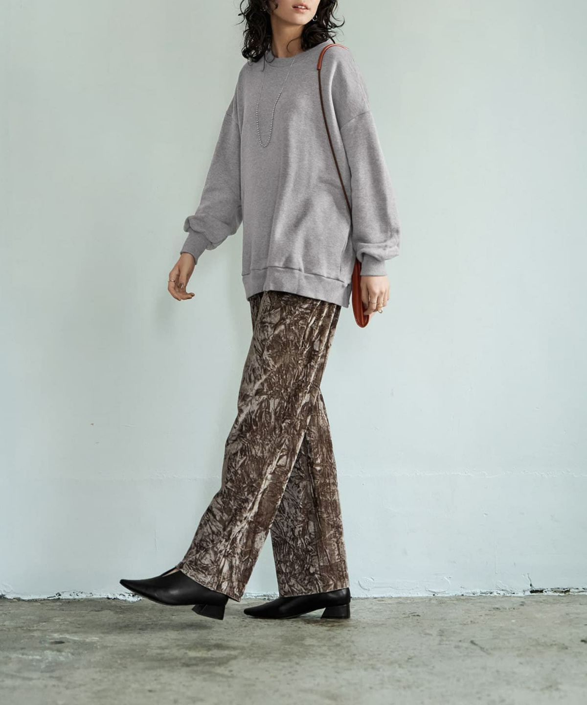 着用イメージ 167cm ダークブラウン 02サイズ