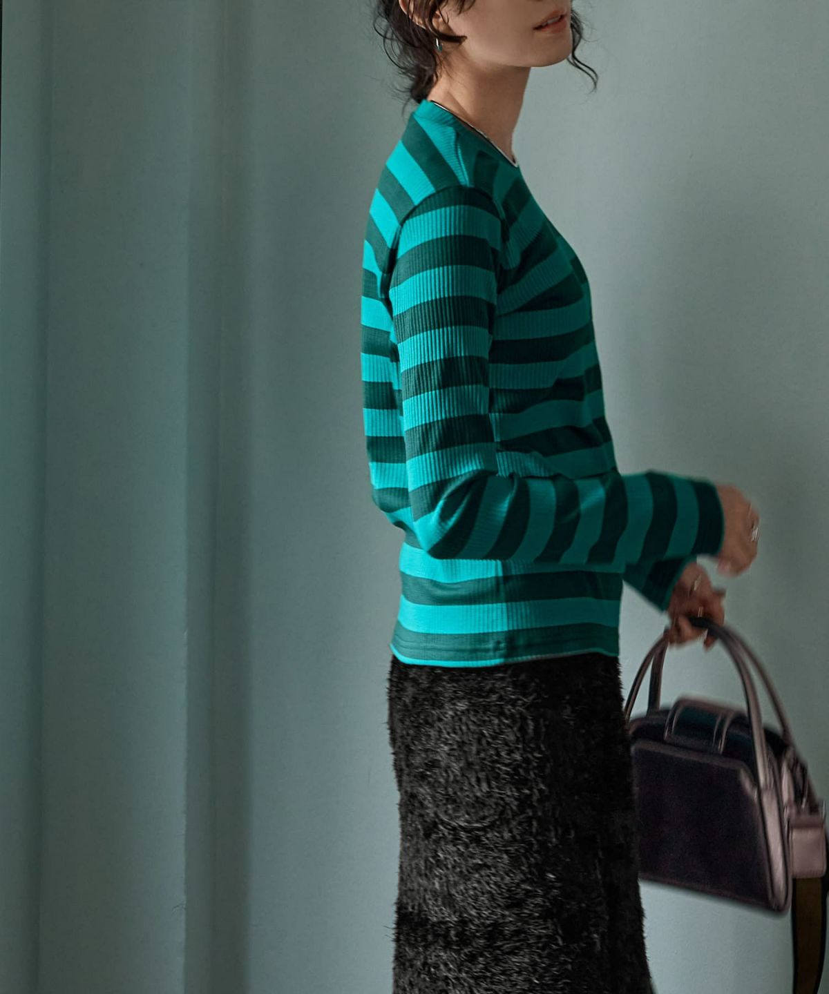 着用イメージ 167cm グリーン