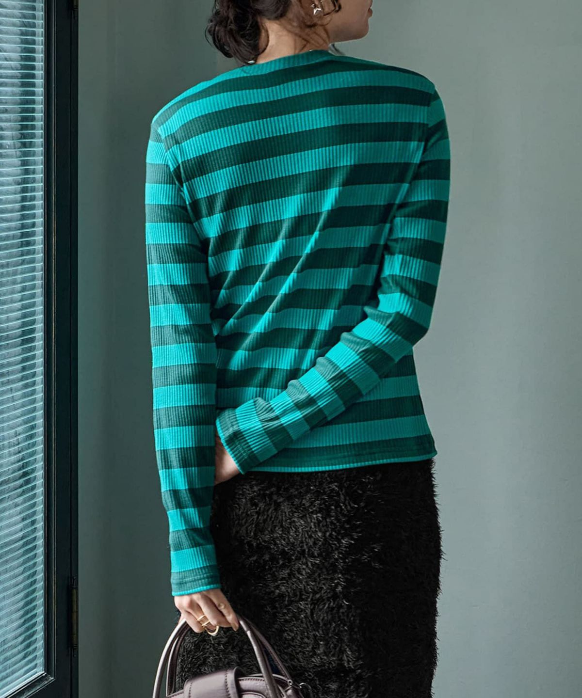 着用イメージ 167cm グリーン