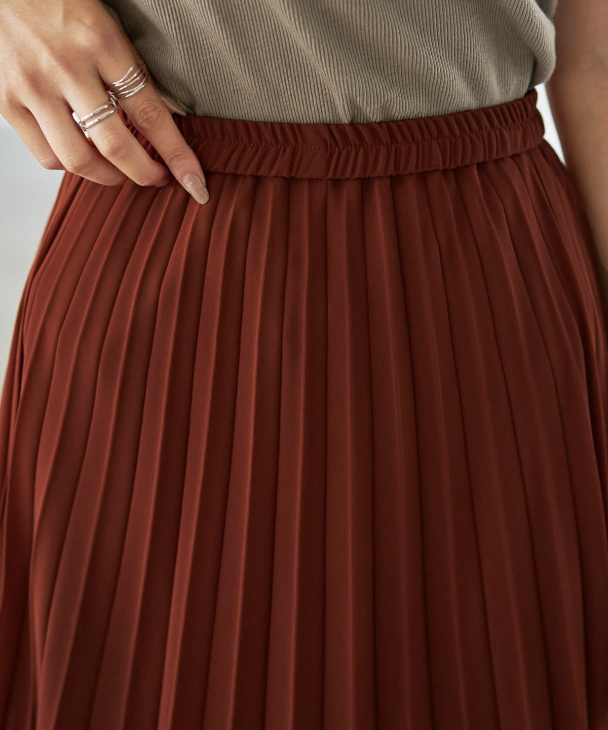 着用イメージ 166㎝ レンガブラウン 02サイズ