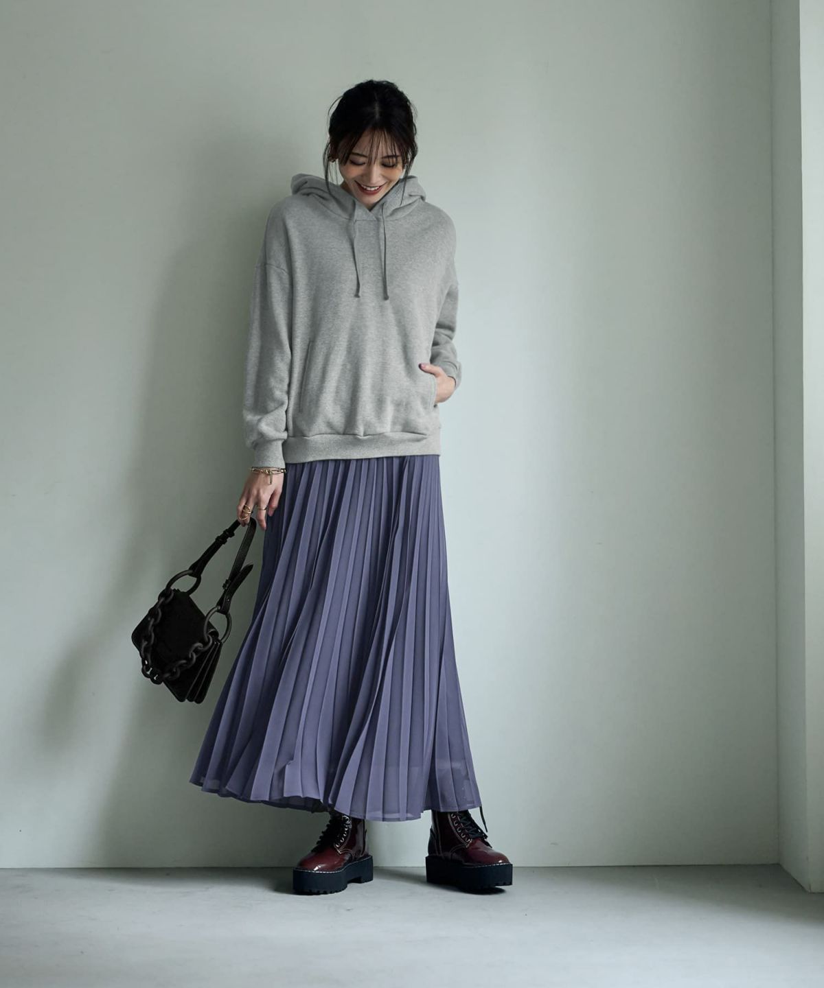 着用イメージ 166㎝ ブルーグレー 02サイズ