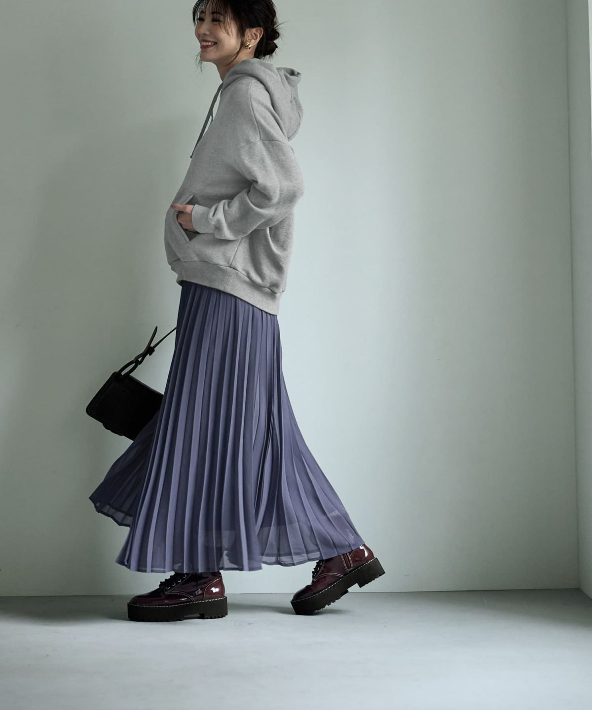 着用イメージ 166㎝ ブルーグレー 02サイズ