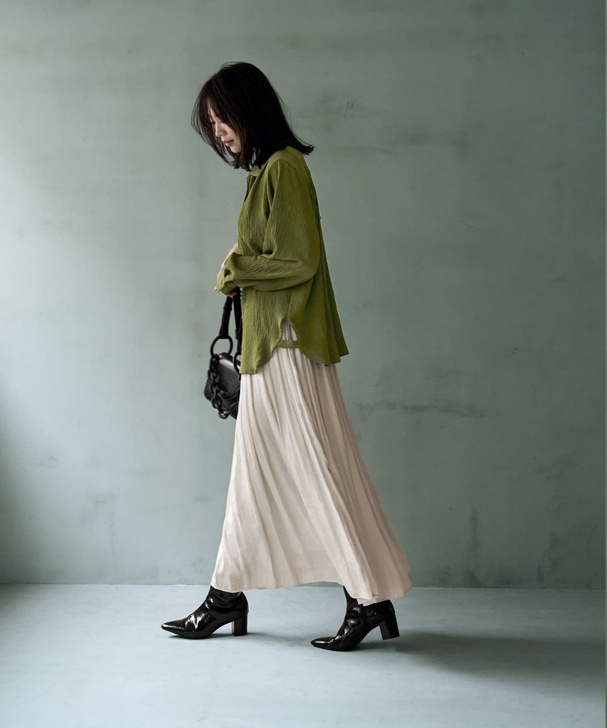 着用イメージ 166㎝　カーキ