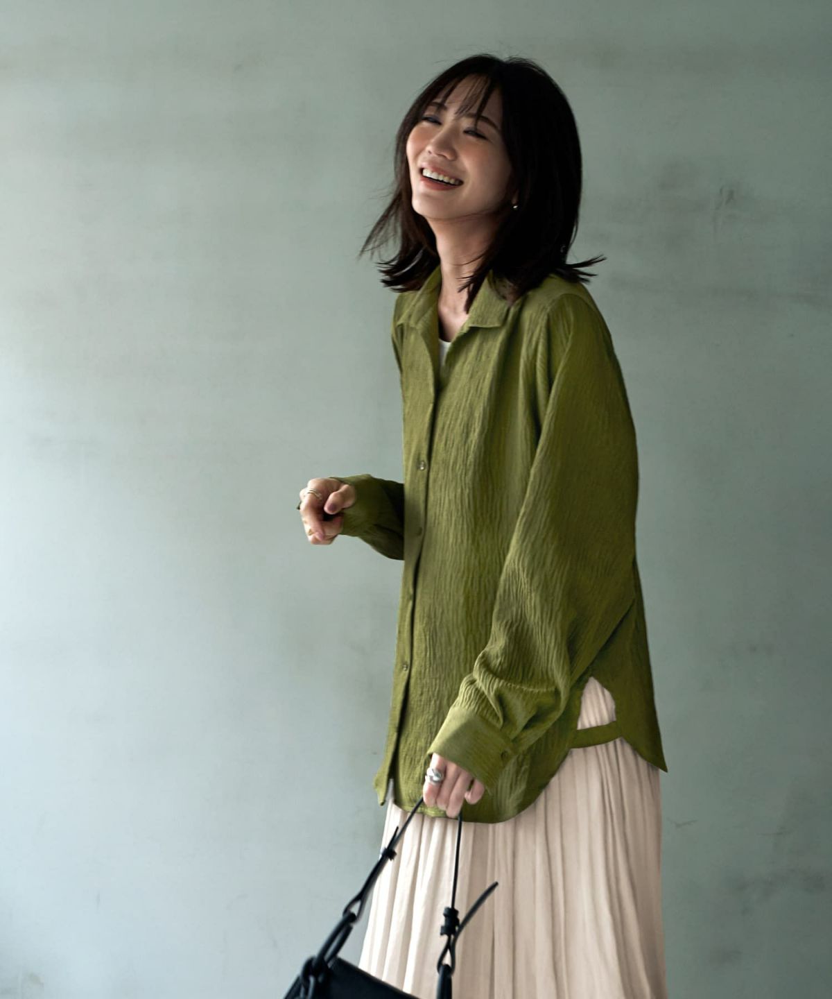 着用イメージ 166㎝　カーキ