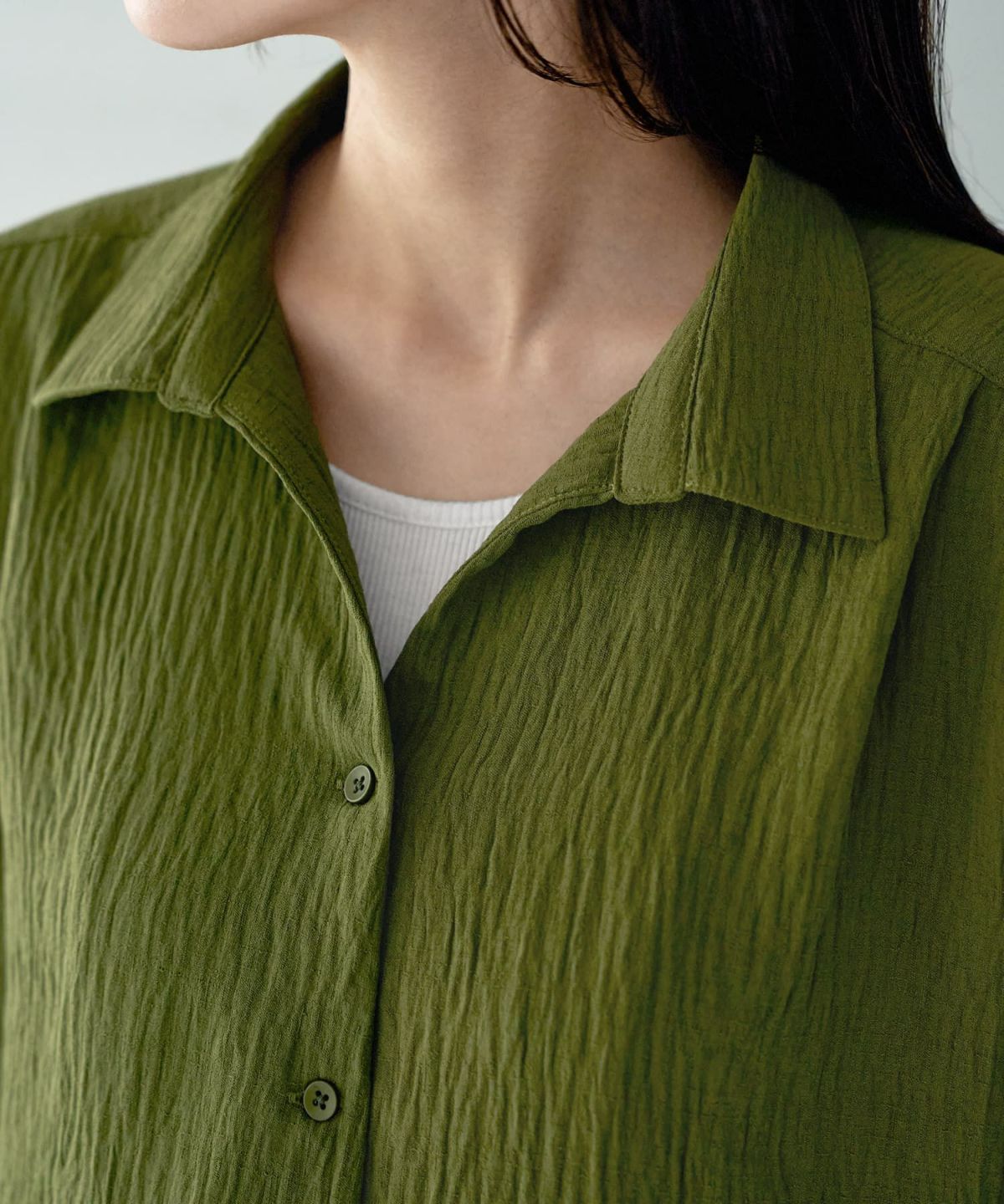 着用イメージ 166㎝　カーキ