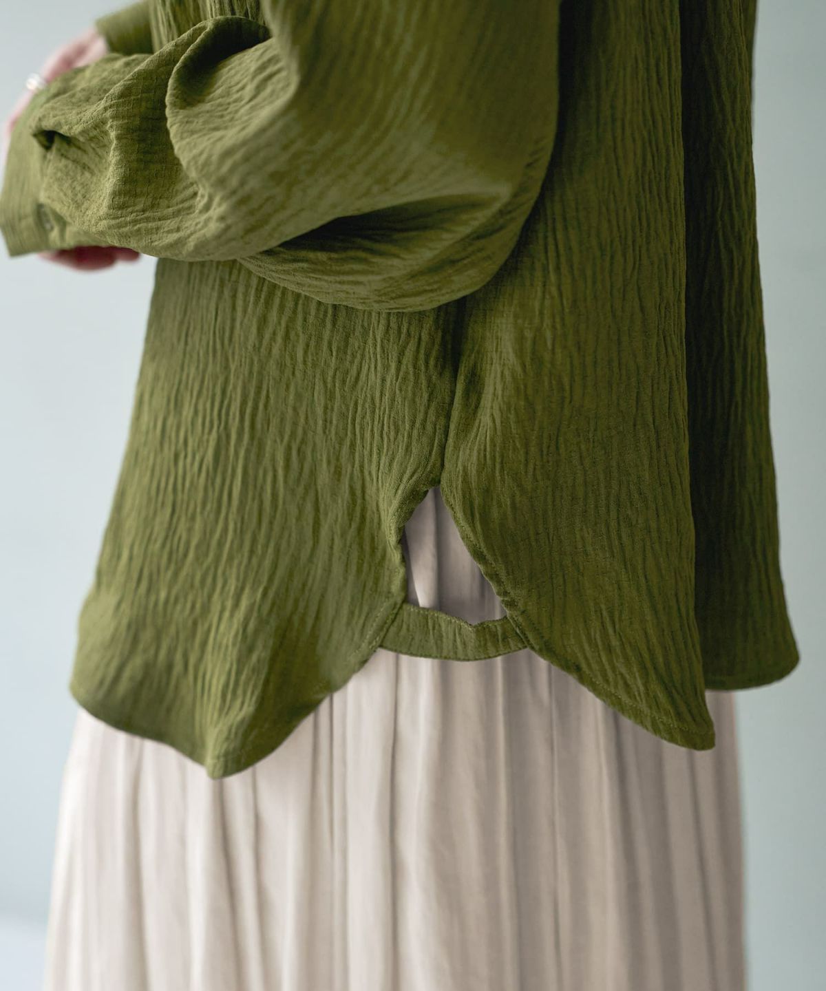 着用イメージ 166㎝　カーキ