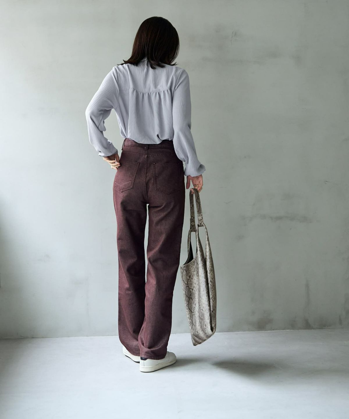 着用イメージ 166㎝　ブルーグレー