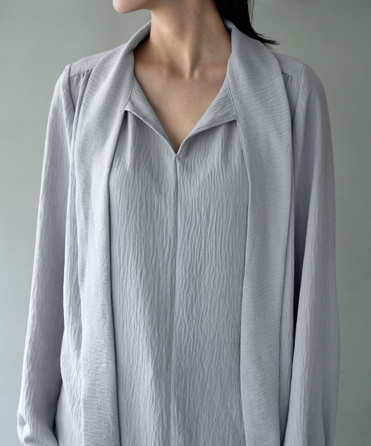 着用イメージ 166㎝　ブルーグレー