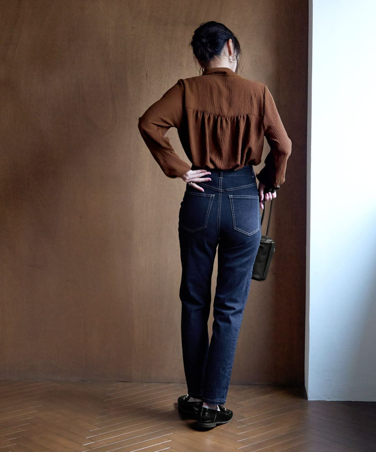 着用イメージ 166㎝　ブラウン