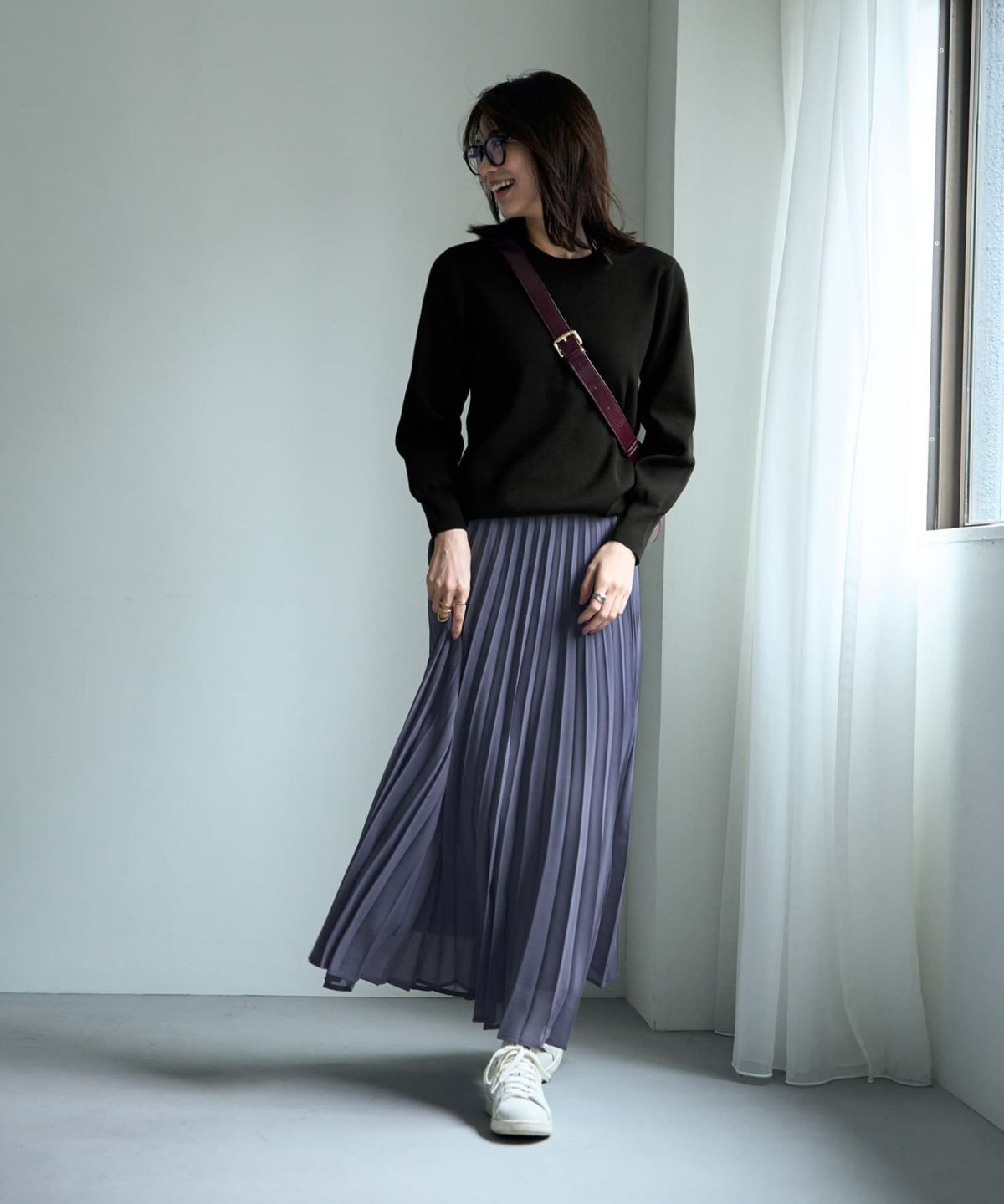 着用イメージ 166㎝　ネイビー