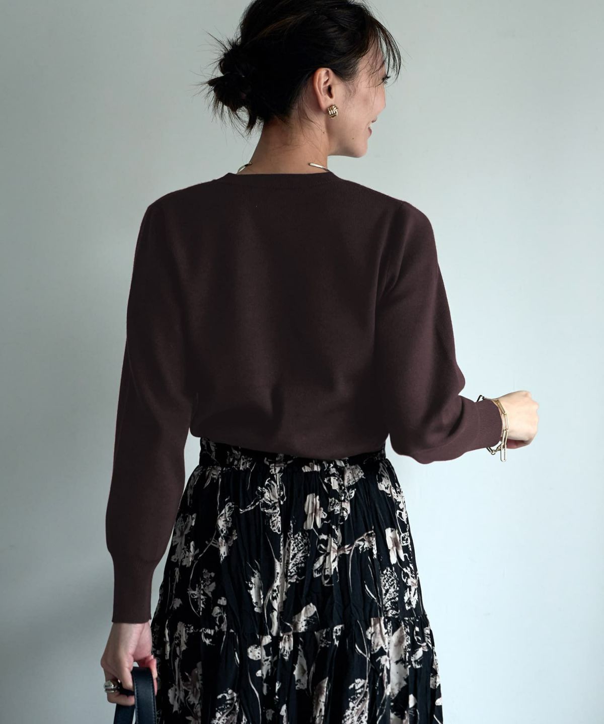 着用イメージ 166㎝　ダークブラウン