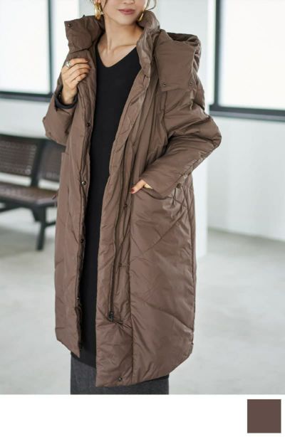 機能中綿ロングコート | おしゃれな大人レディースファッション通販