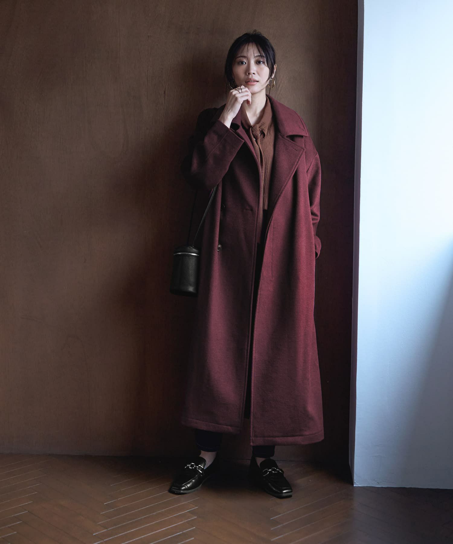 LUXE】ロングレングスウールコート | おしゃれな大人レディース 