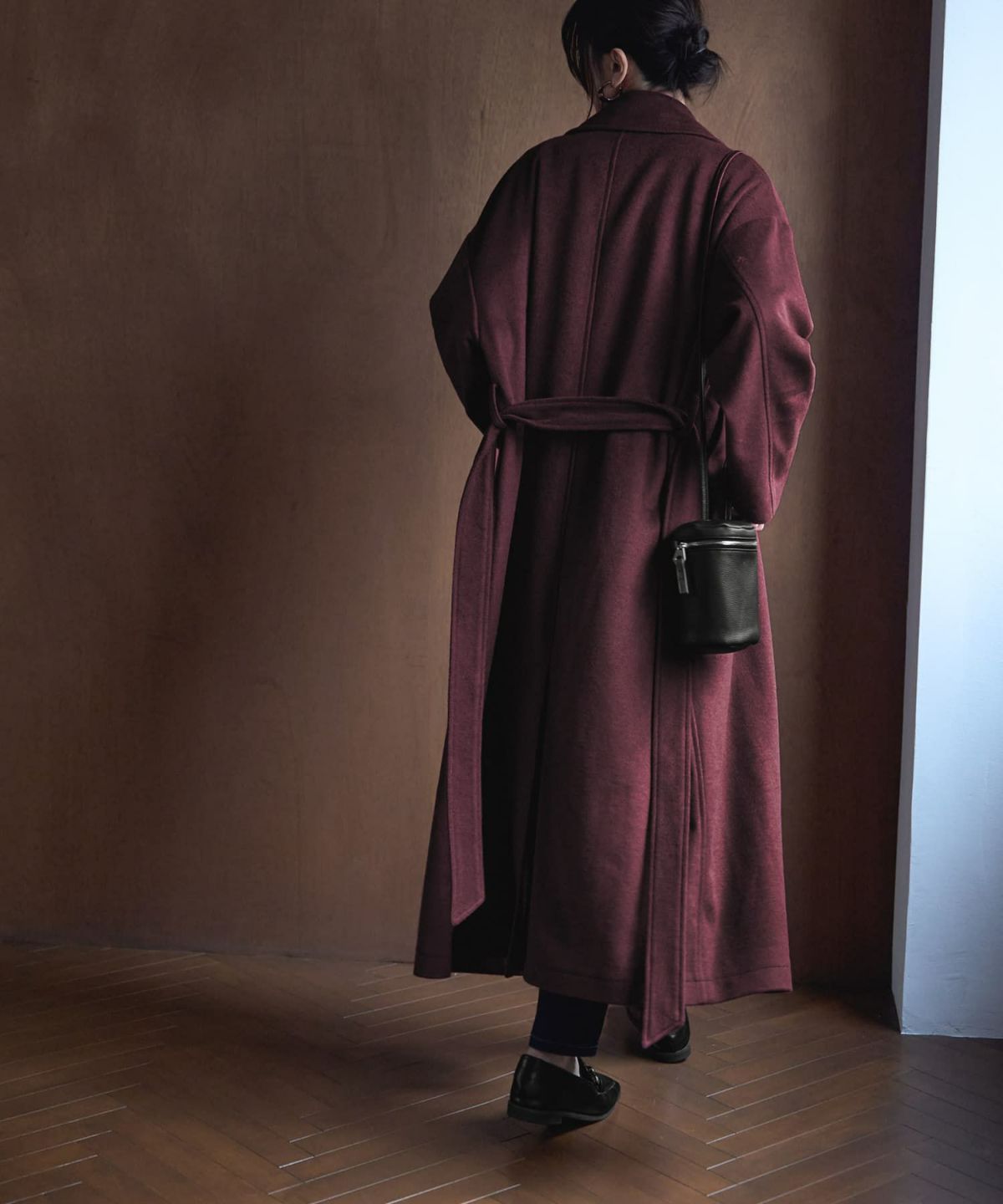着用イメージ 166cm スモーキーワイン 02サイズ