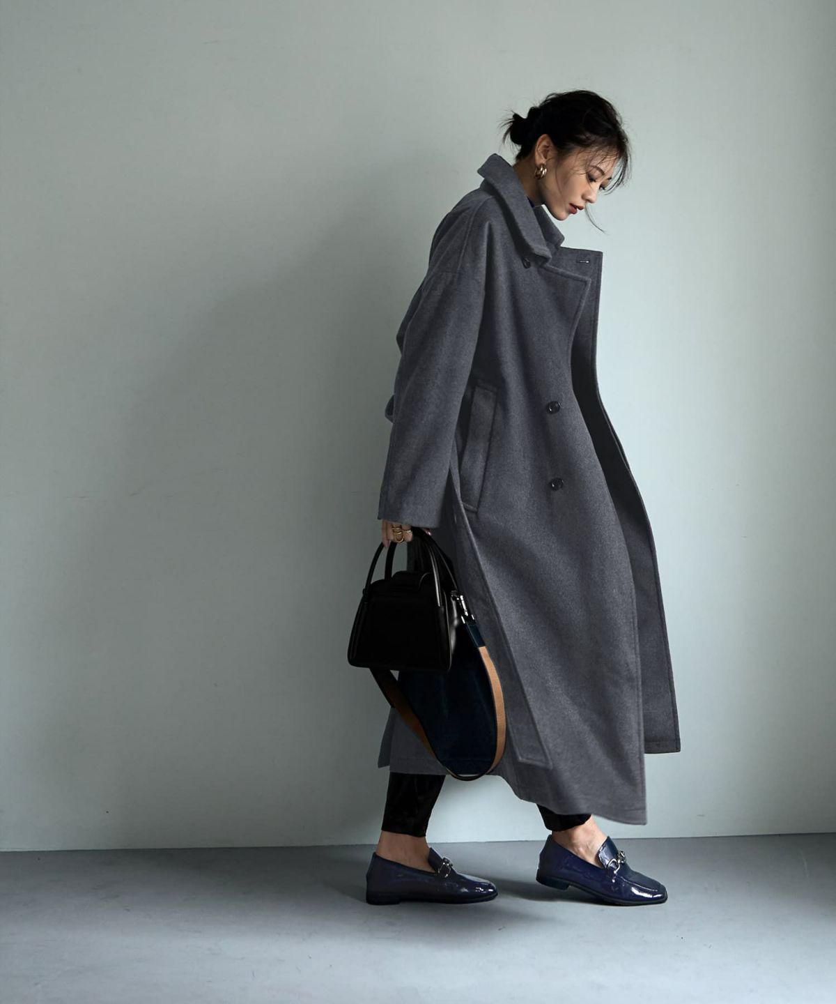 着用イメージ 166cm ダークグレー 02サイズ