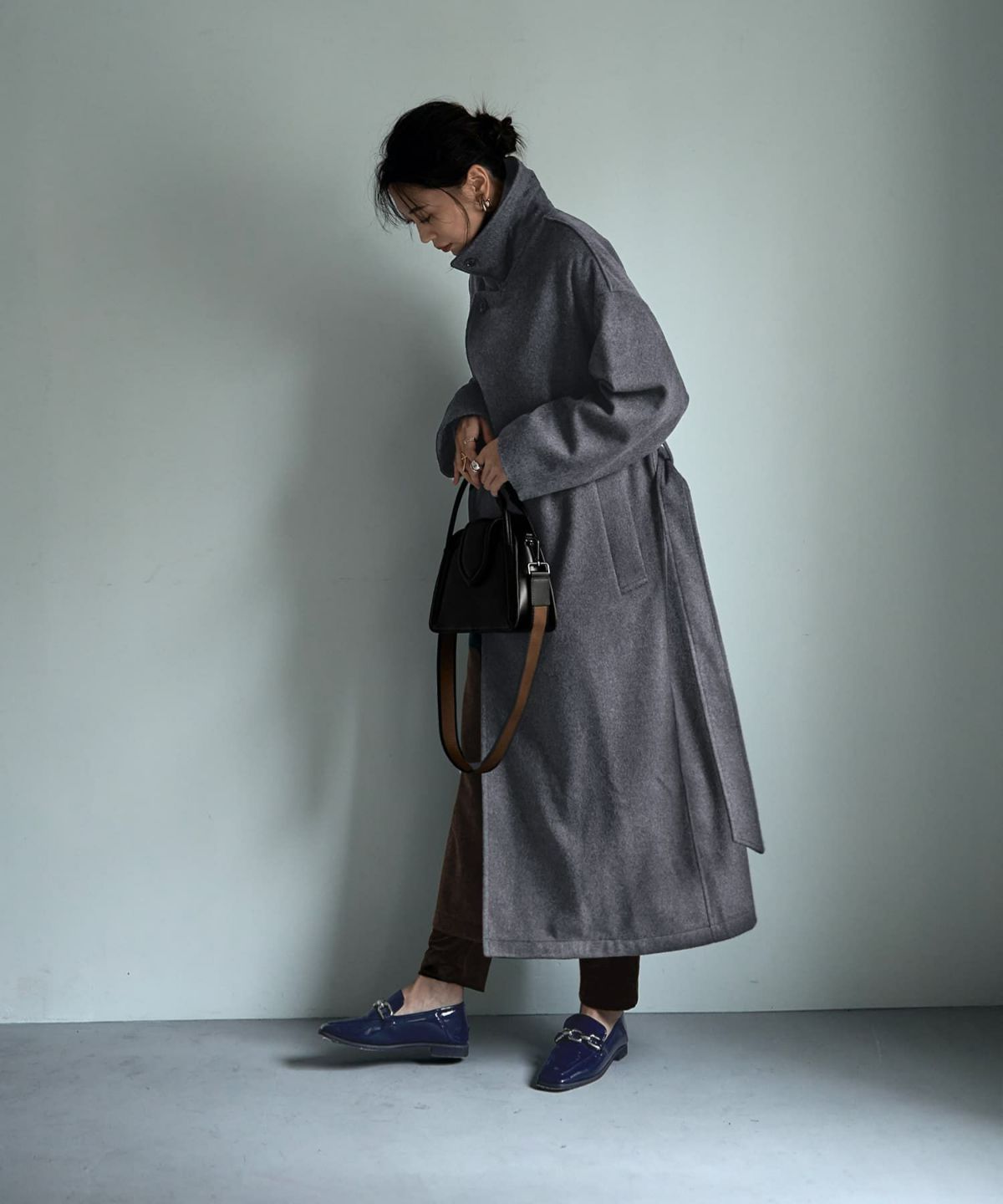 着用イメージ 166cm ダークグレー 02サイズ