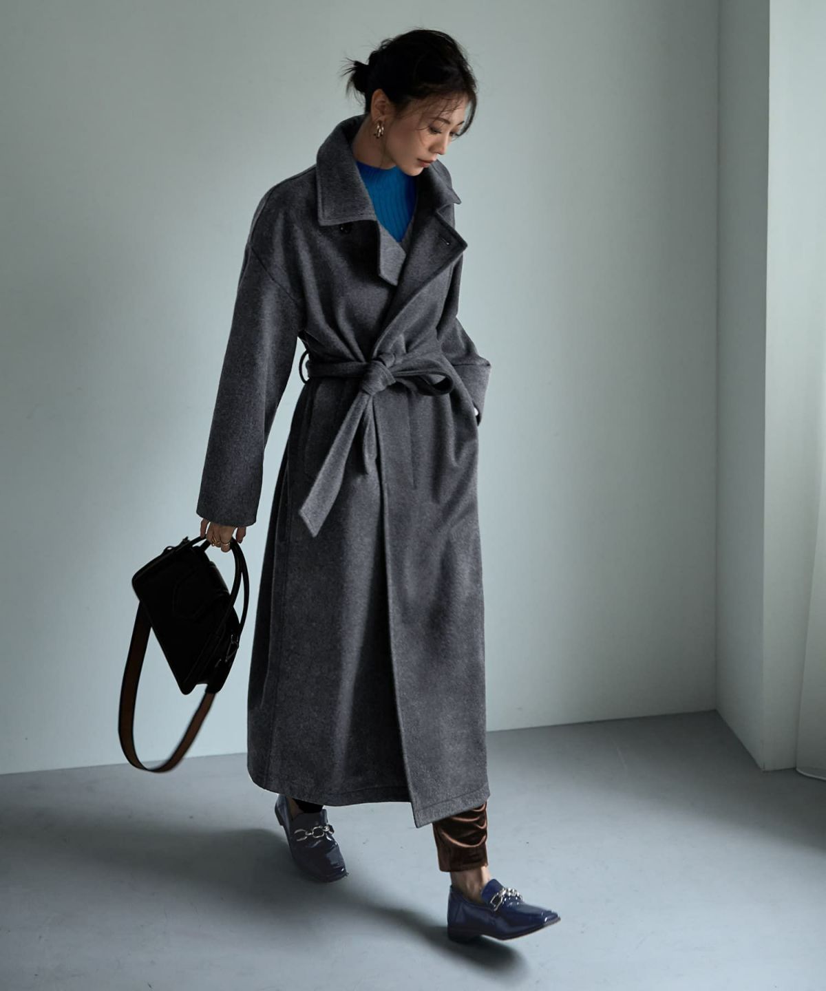 着用イメージ 166cm ダークグレー 02サイズ