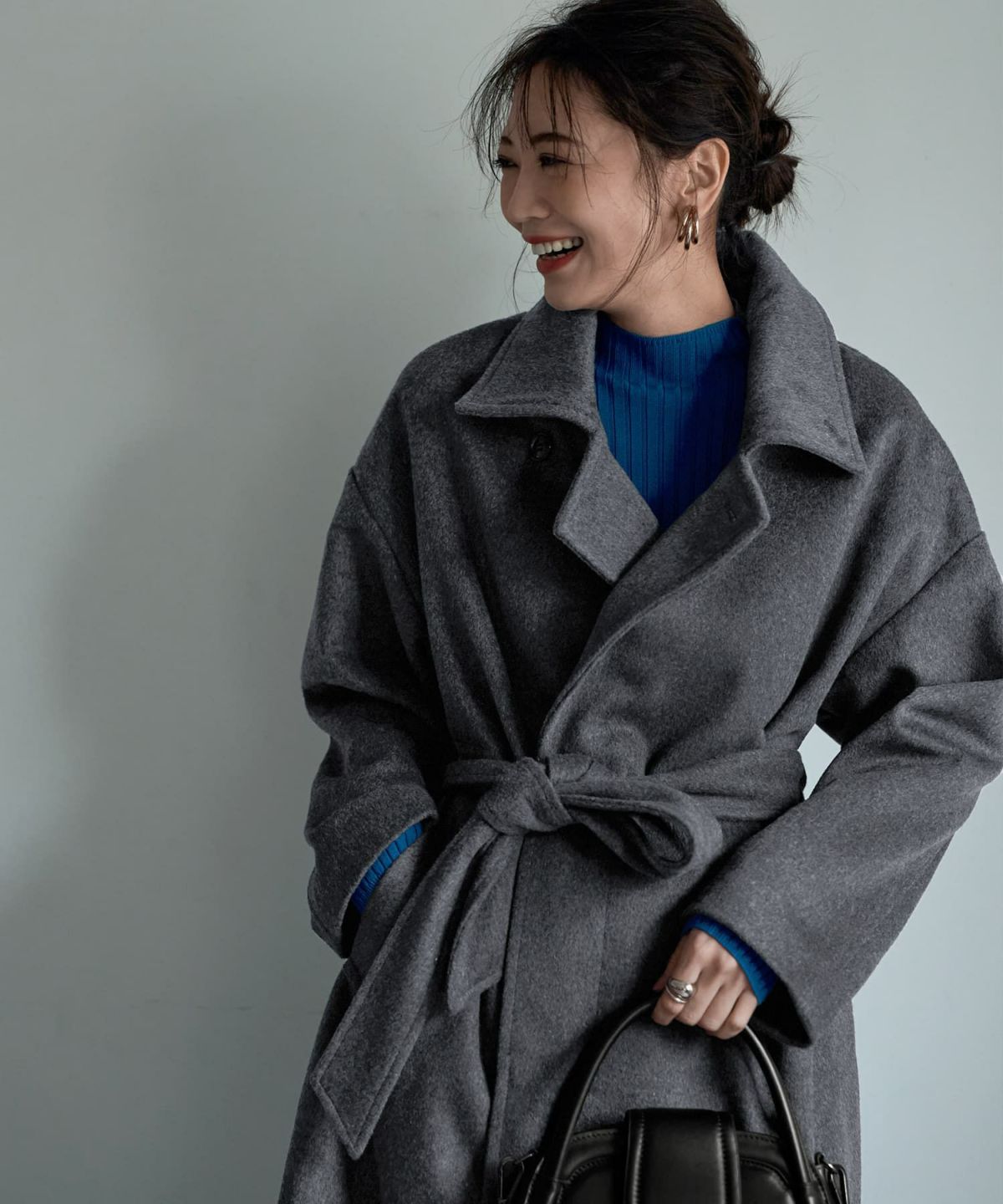 着用イメージ 166cm ダークグレー 02サイズ