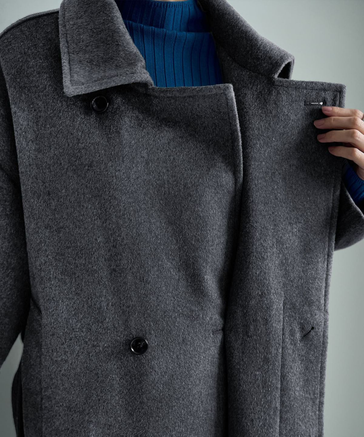 着用イメージ 166cm ダークグレー 02サイズ