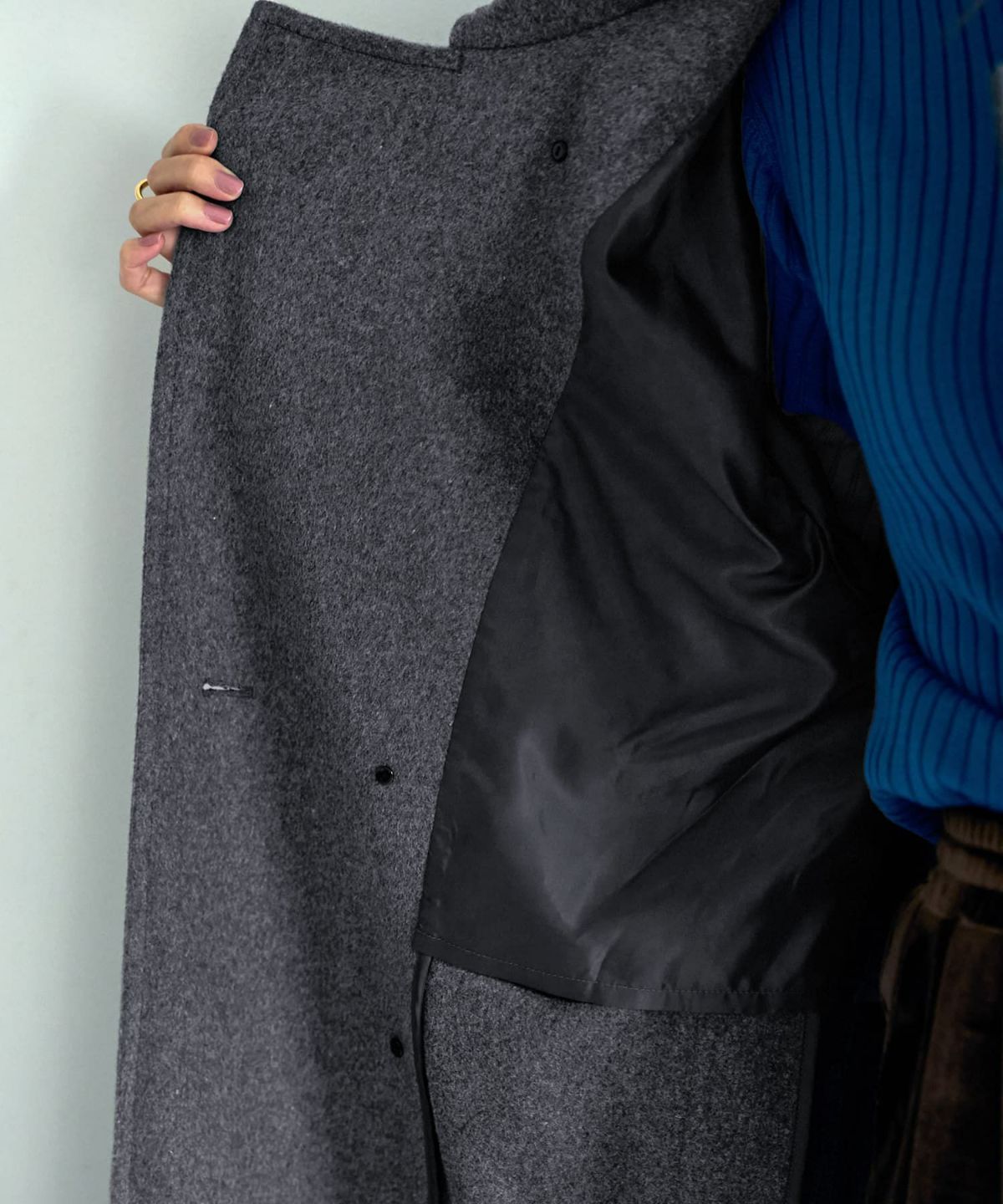 着用イメージ 166cm ダークグレー 02サイズ