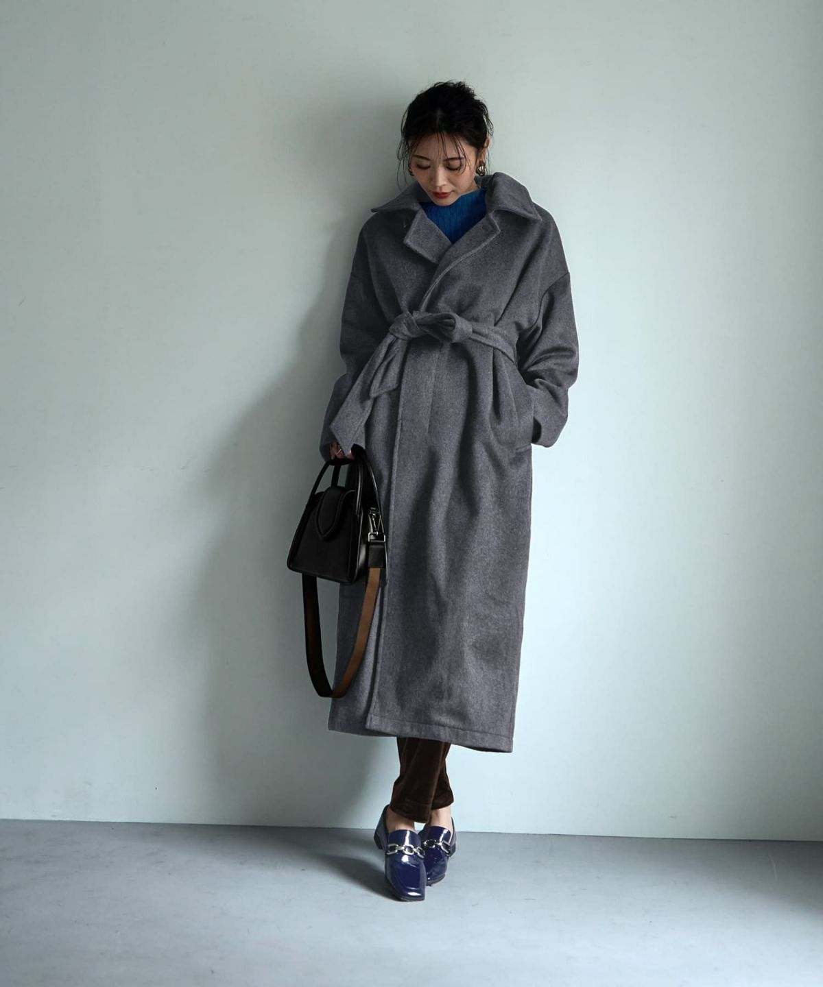 着用イメージ 166cm ダークグレー 02サイズ