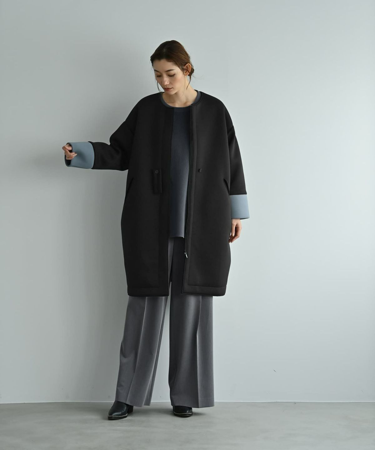 着用イメージ 170cm ブラック