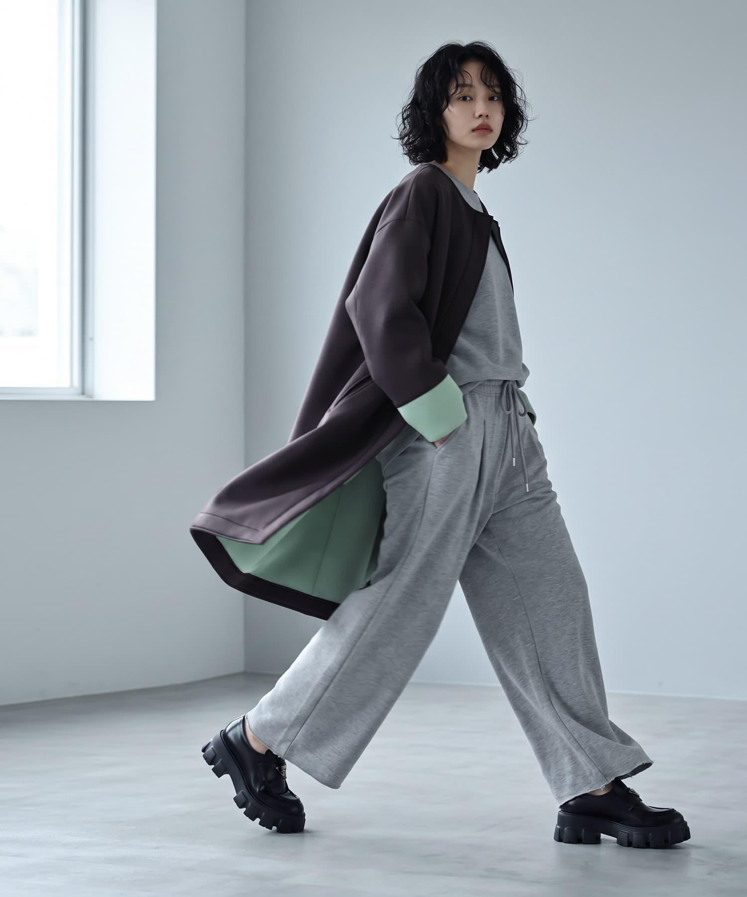 着用イメージ 170cm ブラック