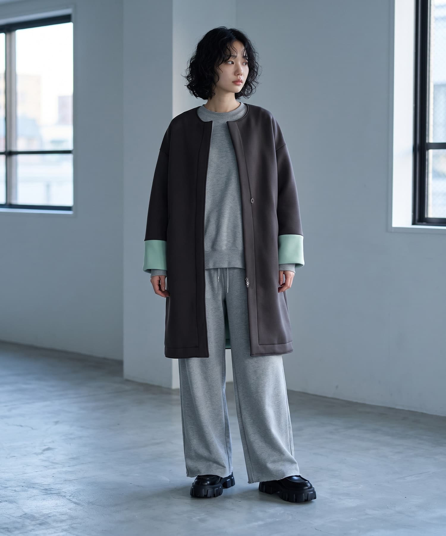 着用イメージ 170cm ブラック