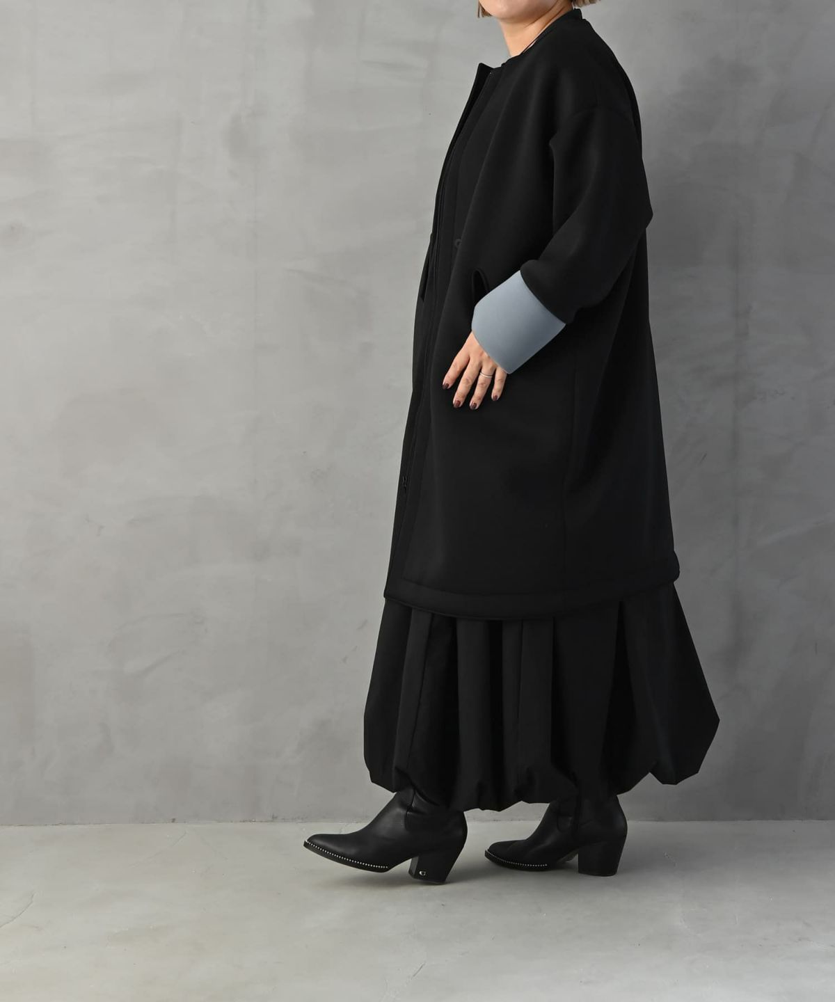  着用イメージ 163cm ブラック