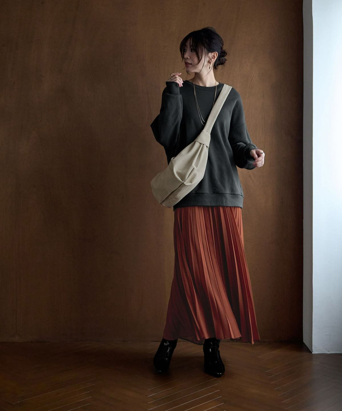 着用イメージ 166㎝　アイボリー