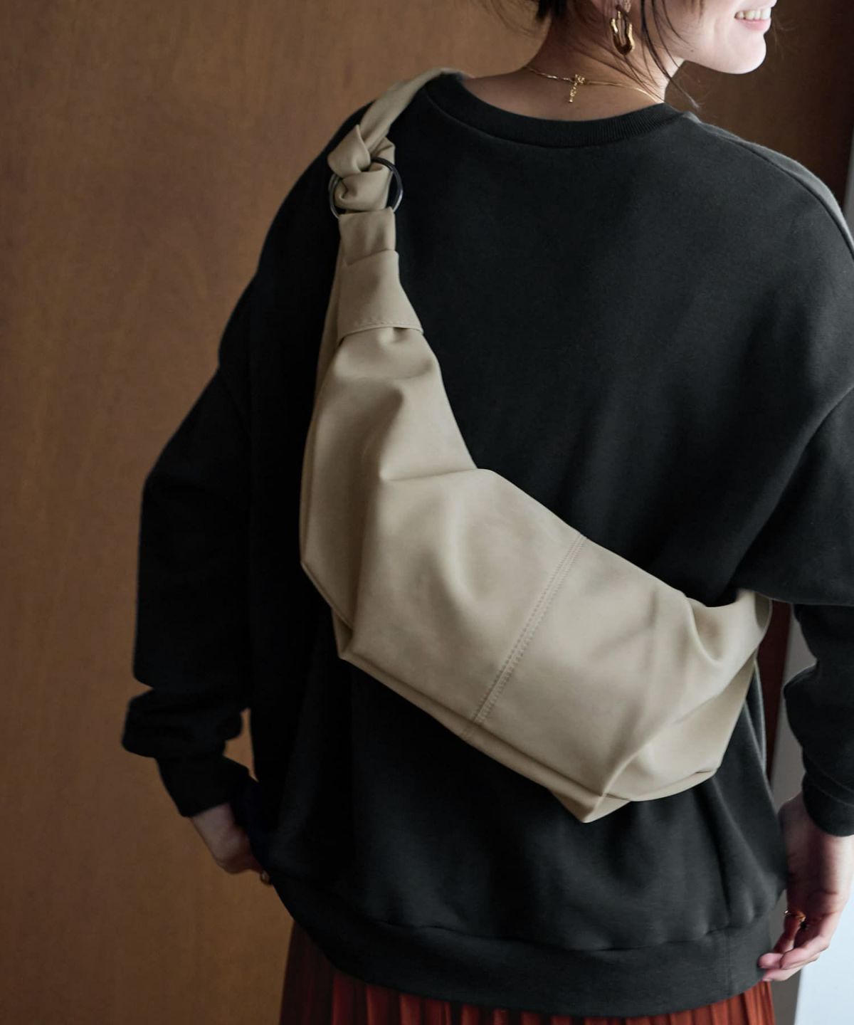 着用イメージ 166㎝　アイボリー