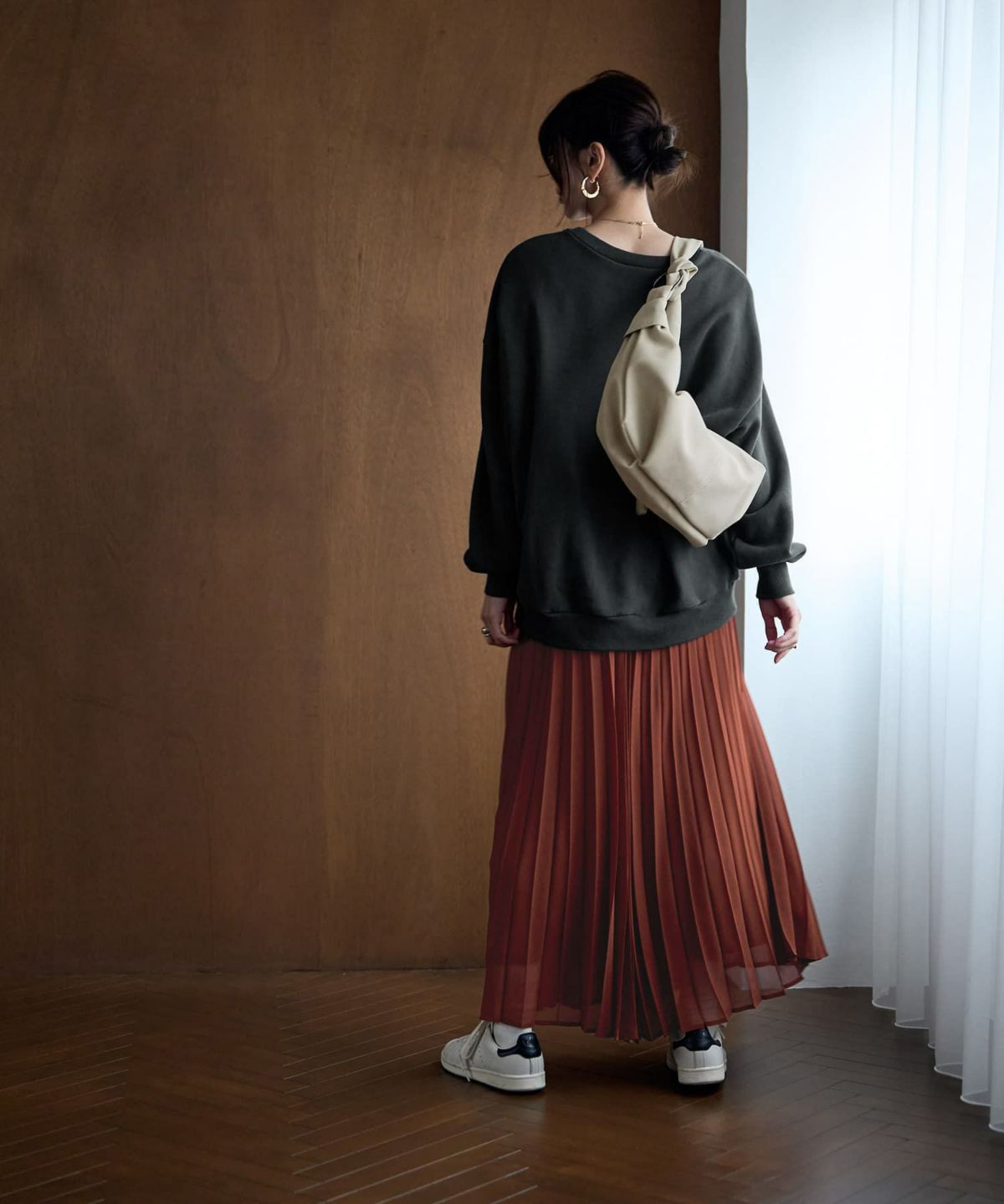 着用イメージ 166㎝　アイボリー